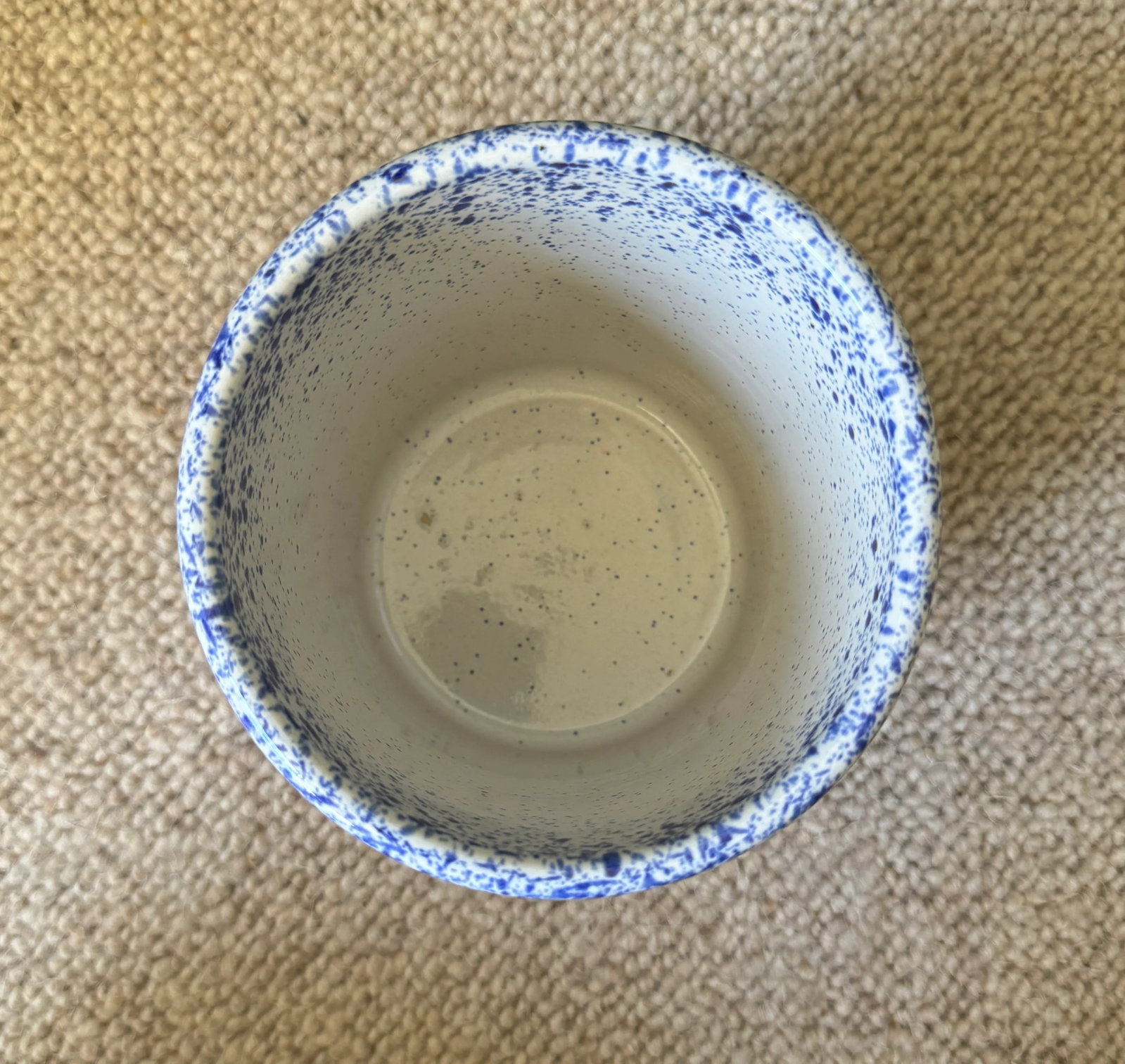 Vintage Handmade Splatter Glaze Kitchen Vessel - 5