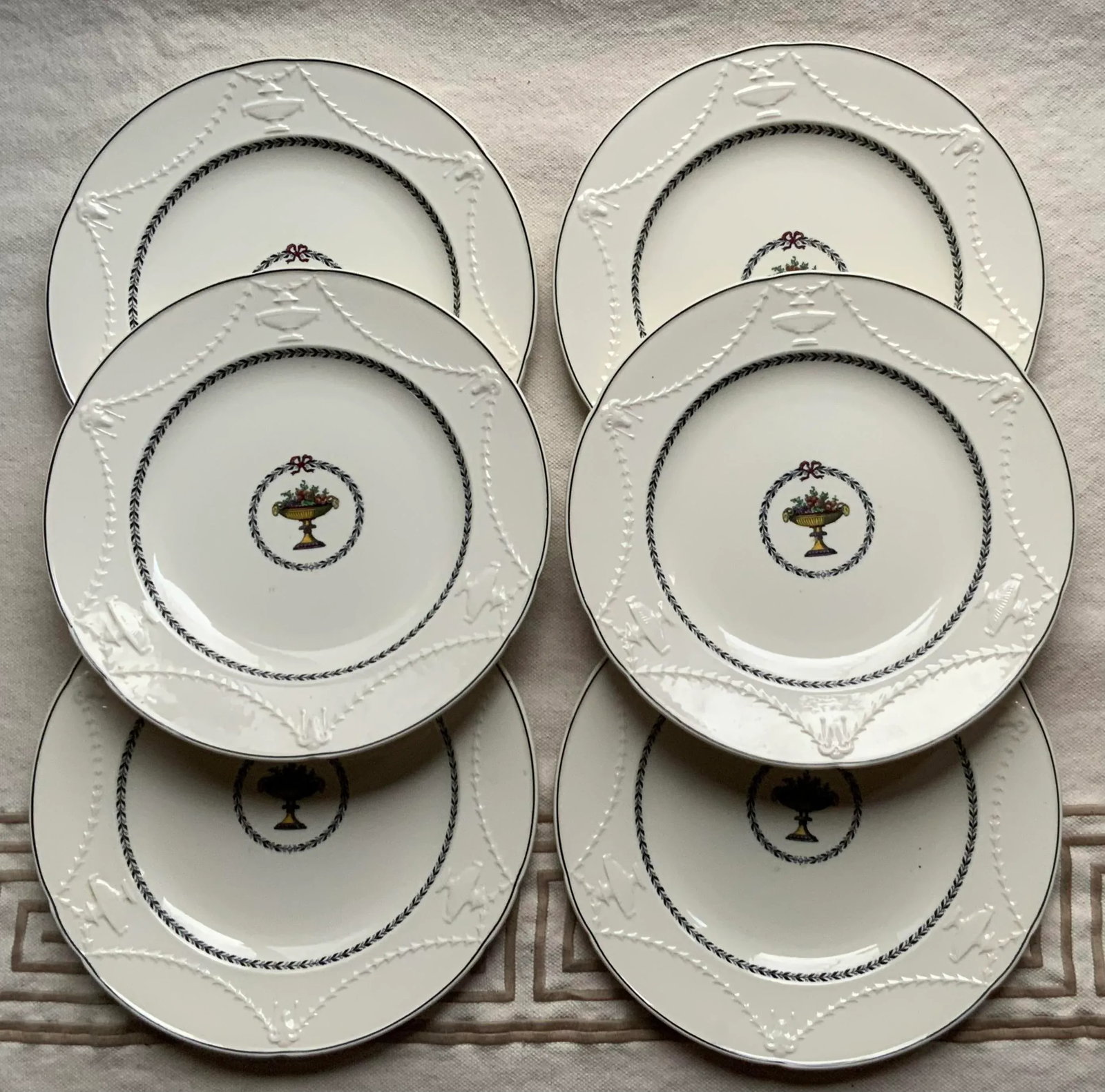 Rare Copeland Spode Neoclassical Dinner Plates, c.1900 - 2