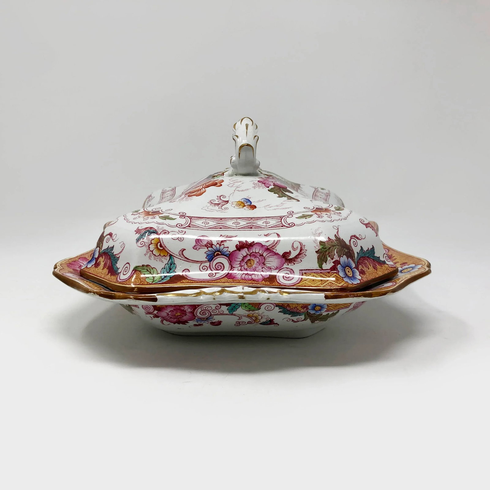 Antique Cauldon England Tureen - 2