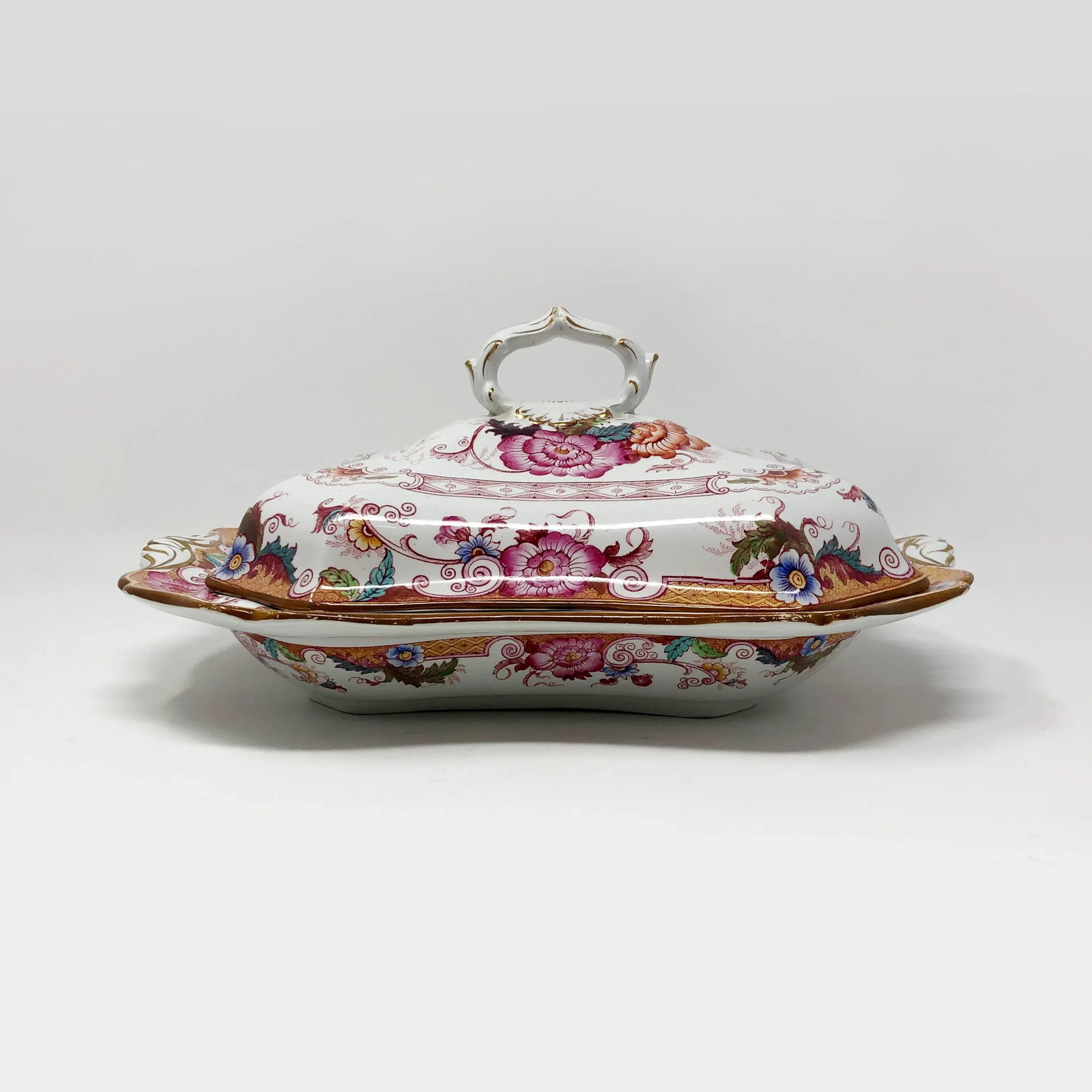 Antique Cauldon England Tureen - 3