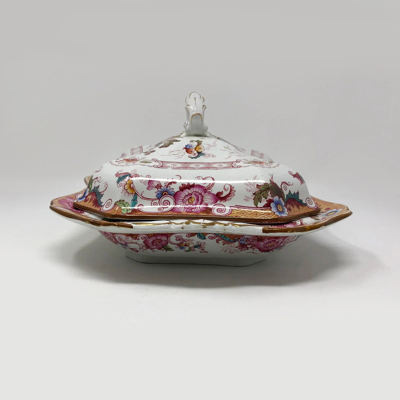 Antique Cauldon England Tureen - 4