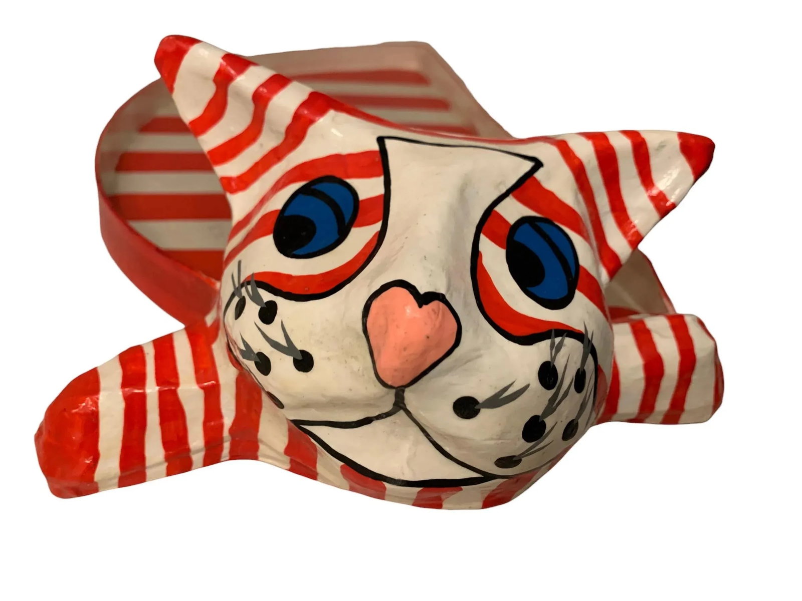 Vintage Pop Art Papier-Mache Cat Tray - 4