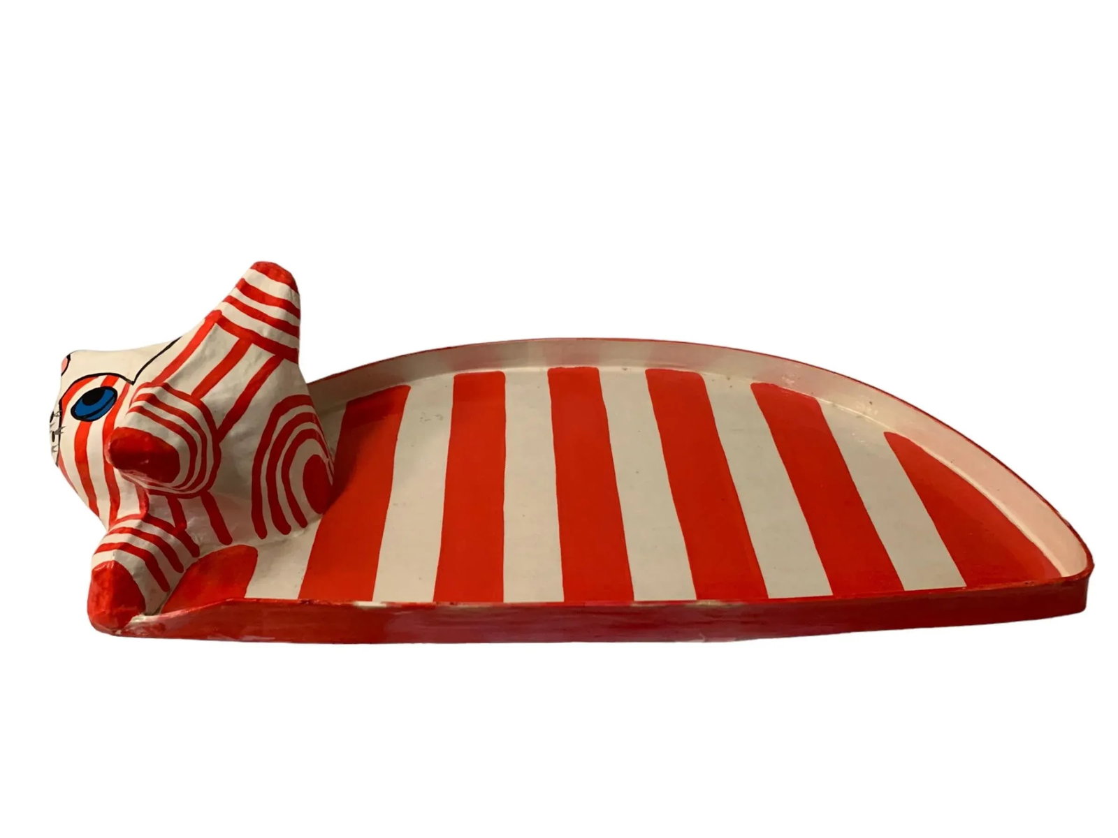 Vintage Pop Art Papier-Mache Cat Tray - 5