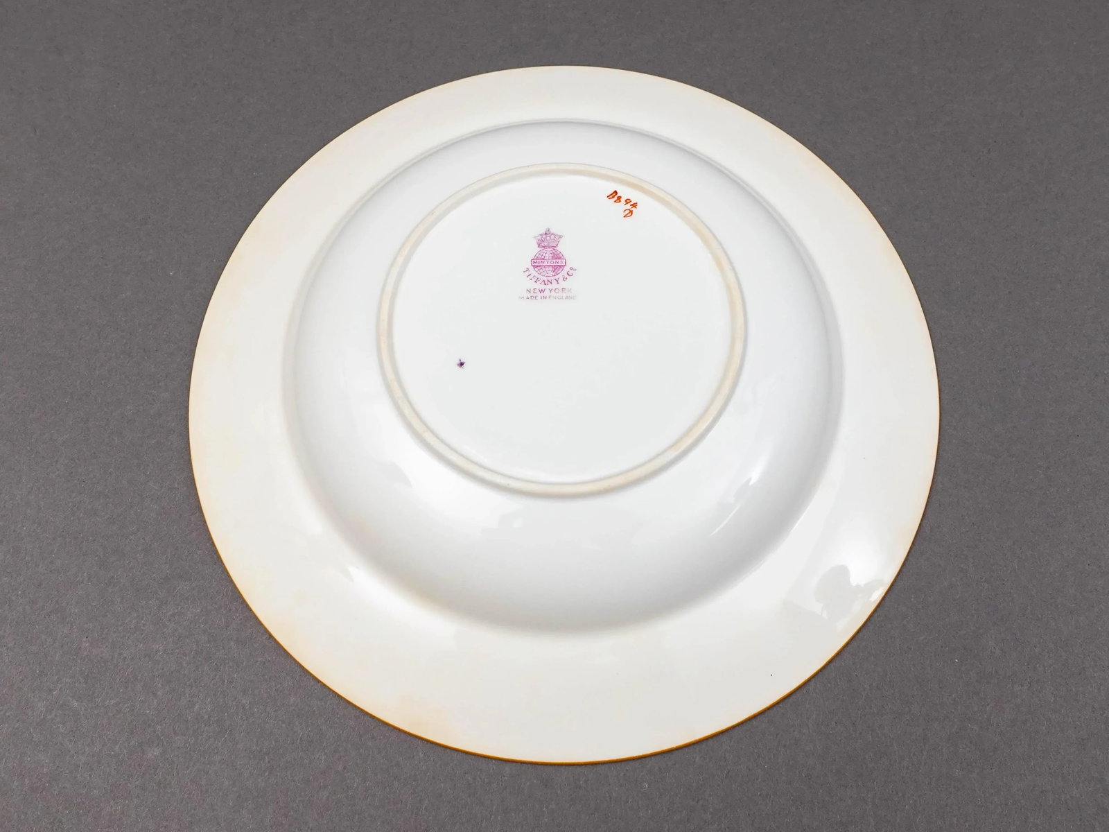 Mid 20th Century Minton England for Tiffany & Co. B894 Floral Bird Rimmed Soup Bowls- Set of 7 - 8