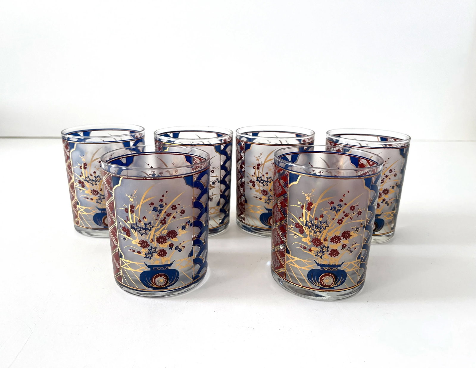 Culver Imari Double Old Fashioned Glasses, Set of 6 - 2