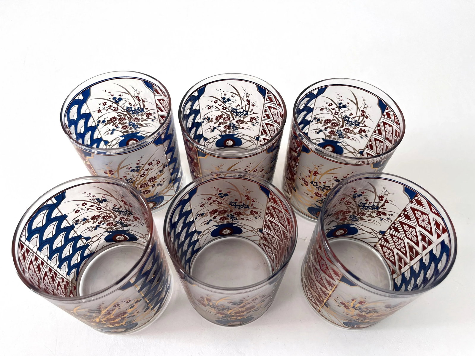 Culver Imari Double Old Fashioned Glasses, Set of 6 - 3