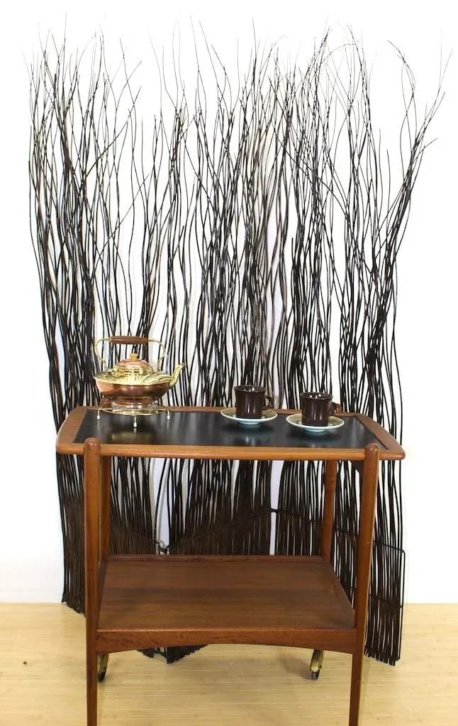 3 Panel Screen Room Divider of Rustic Willow Branches - 2