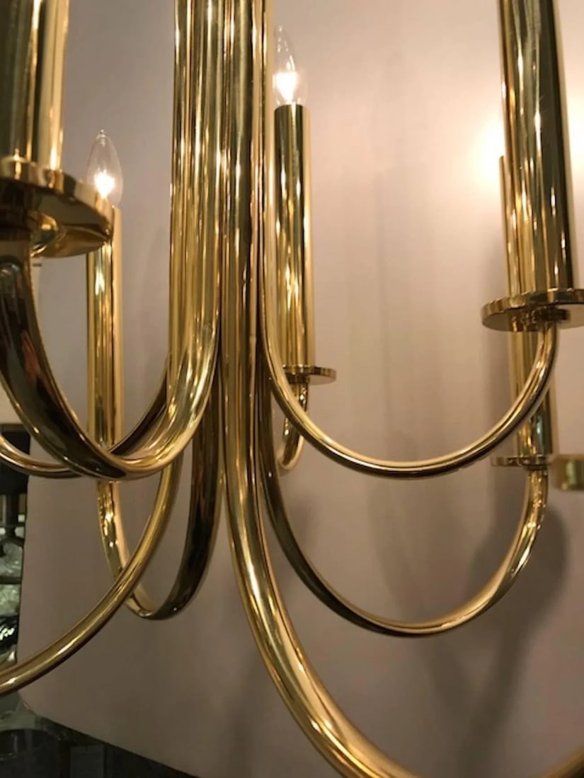 Italian, 1930s Fascist Period Art Deco Chandelier - 8