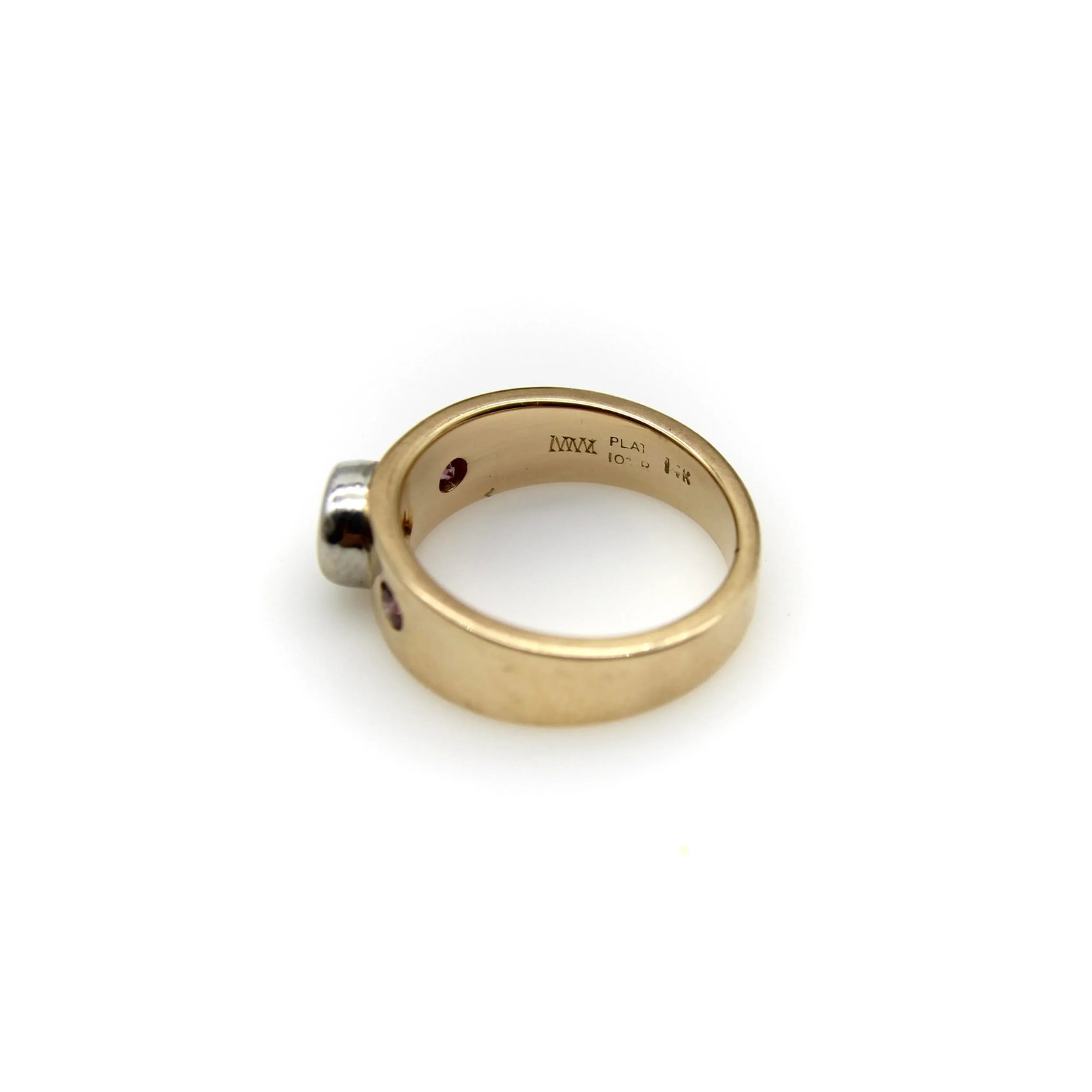Mwm Goldsmithing 14k Gold Fancy Yellow and Pink Diamond Ring Size 6 - 6