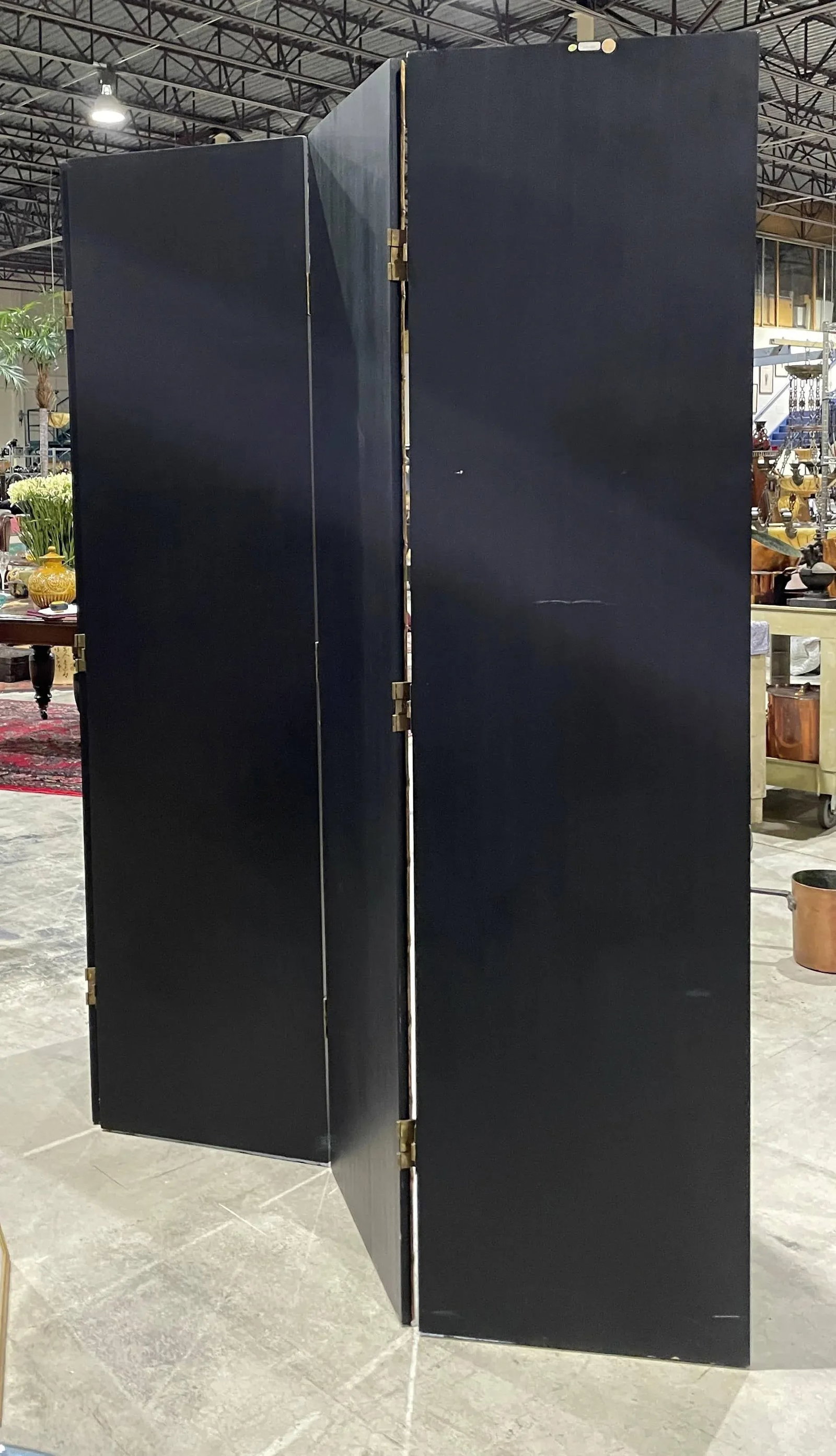 Vintage Chinoiserie Gilt Faux Bamboo Decoupage Room Divider - 8