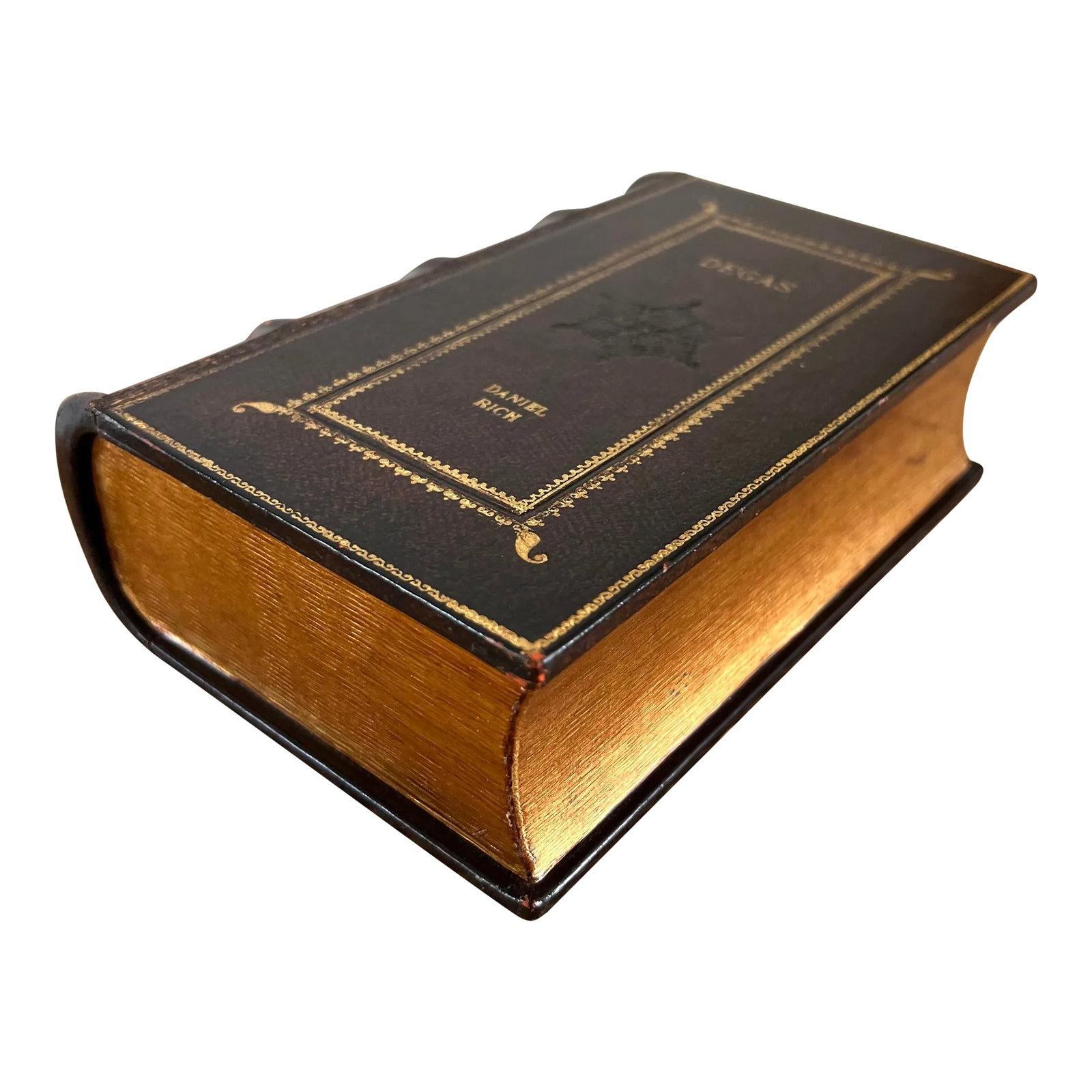 Maitland-Smith Decorative Leather Book Storage Stash Box (1 of 12)