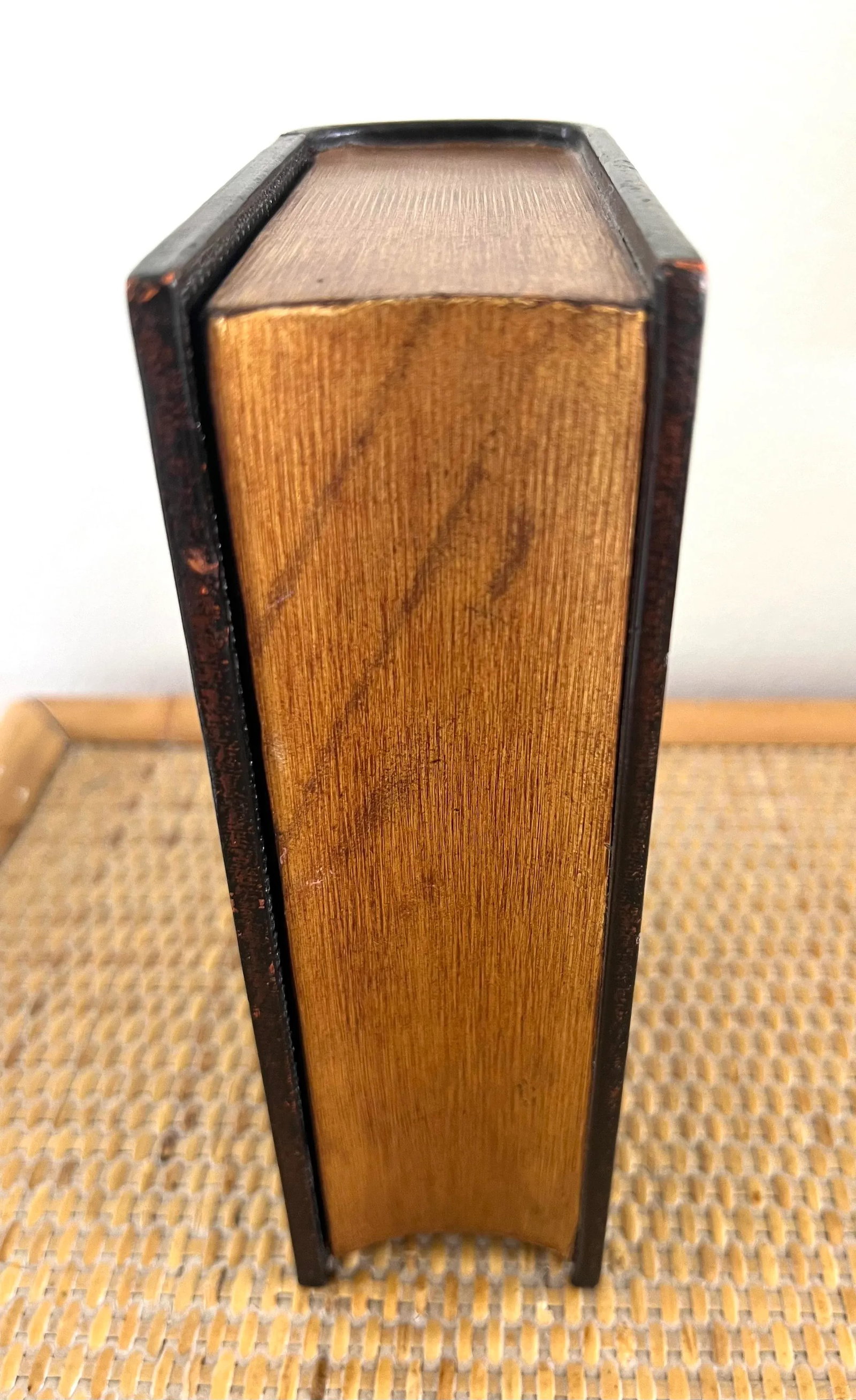 Maitland-Smith Decorative Leather Book Storage Stash Box - 5