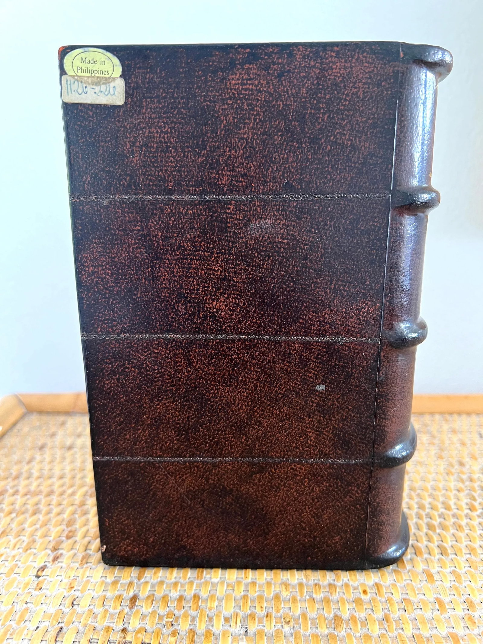Maitland-Smith Decorative Leather Book Storage Stash Box - 6