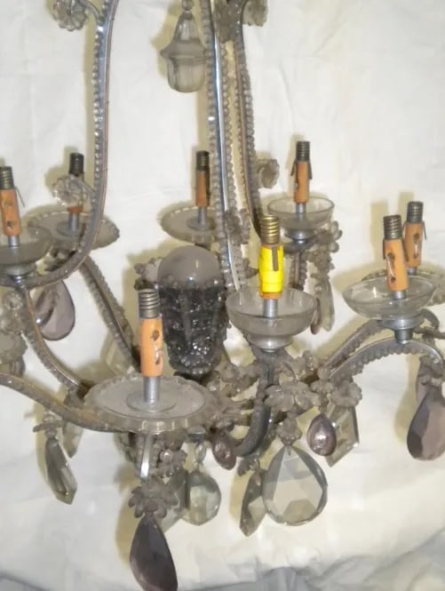 1930s French 10 Light Bagues Chandelier - 2