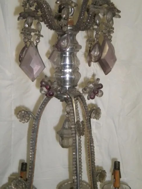 1930s French 10 Light Bagues Chandelier - 3