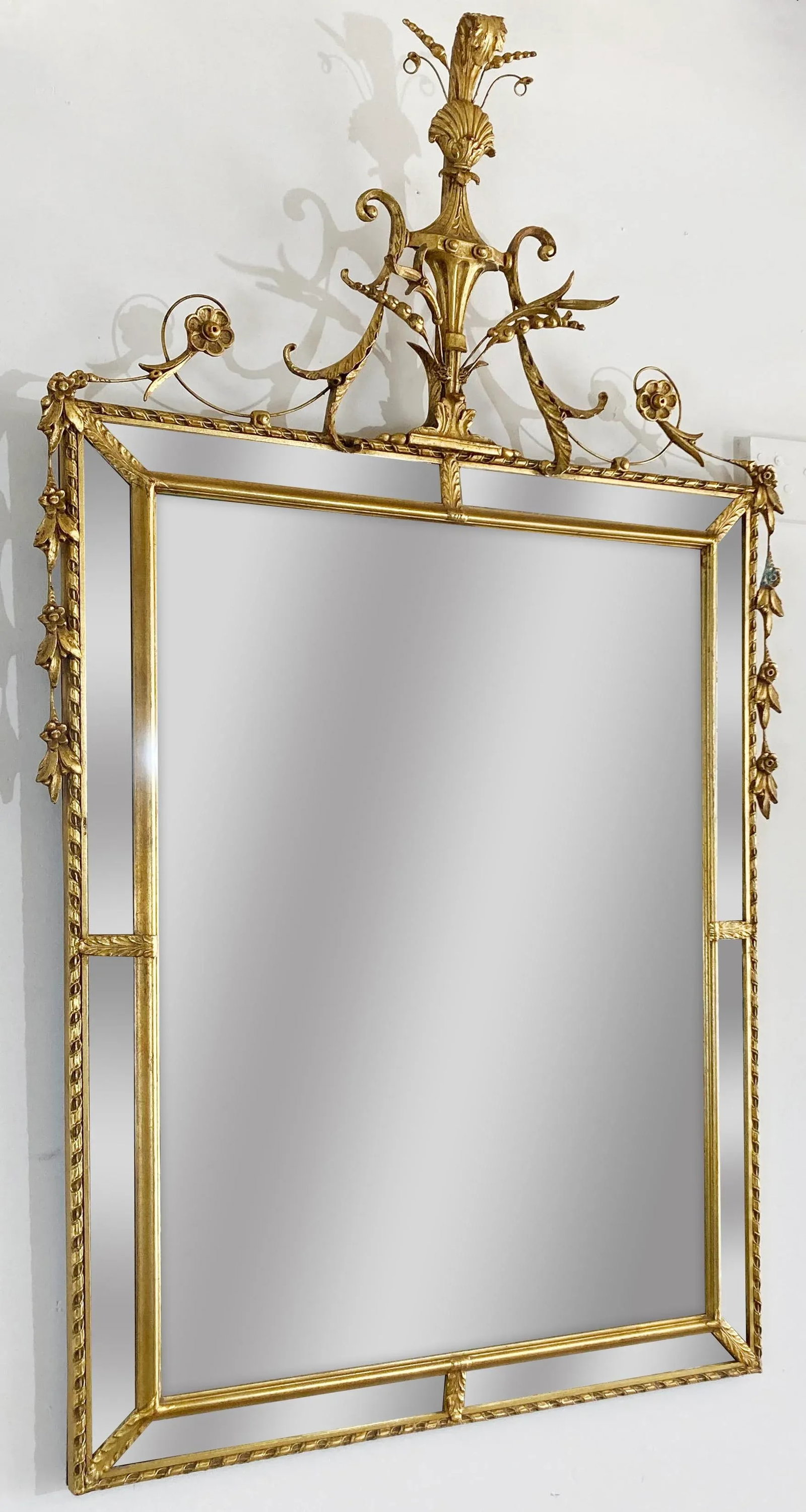 Substantial Vintage NeoClassical Regency Style Wall Mirror - 2