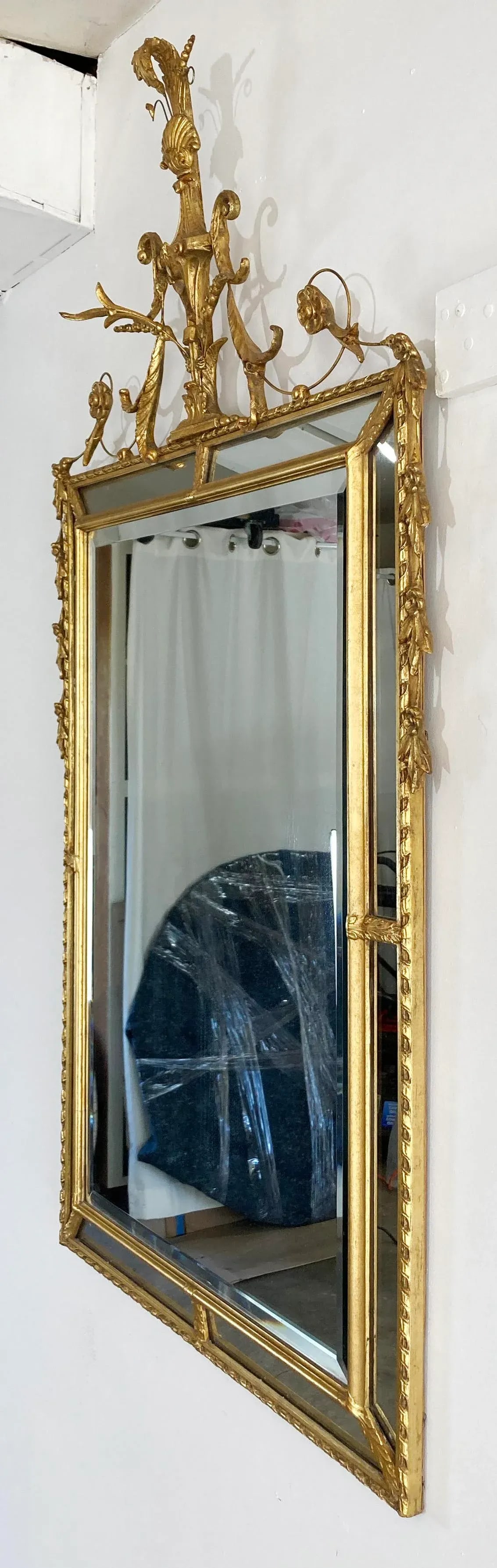 Substantial Vintage NeoClassical Regency Style Wall Mirror - 3