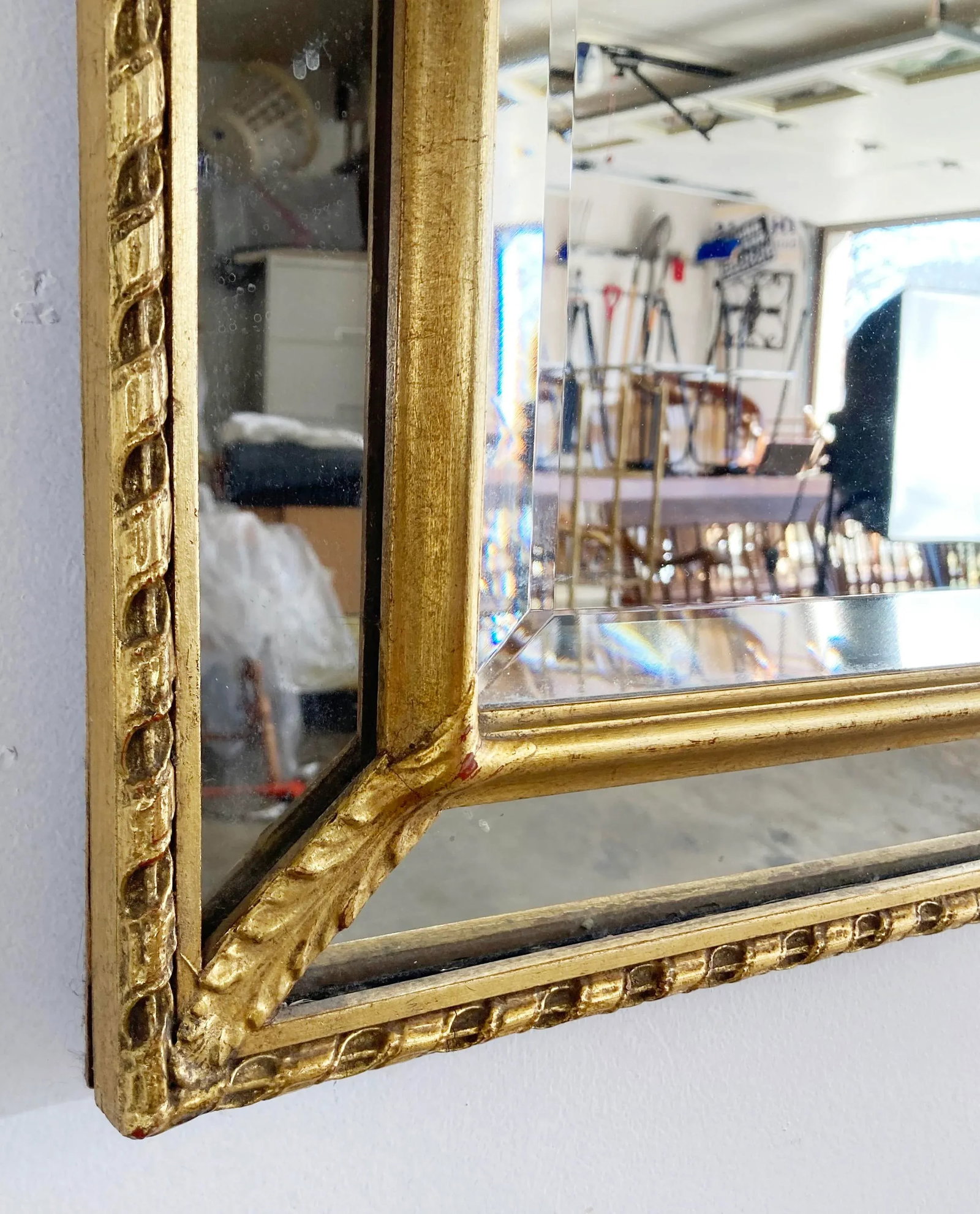 Substantial Vintage NeoClassical Regency Style Wall Mirror - 6