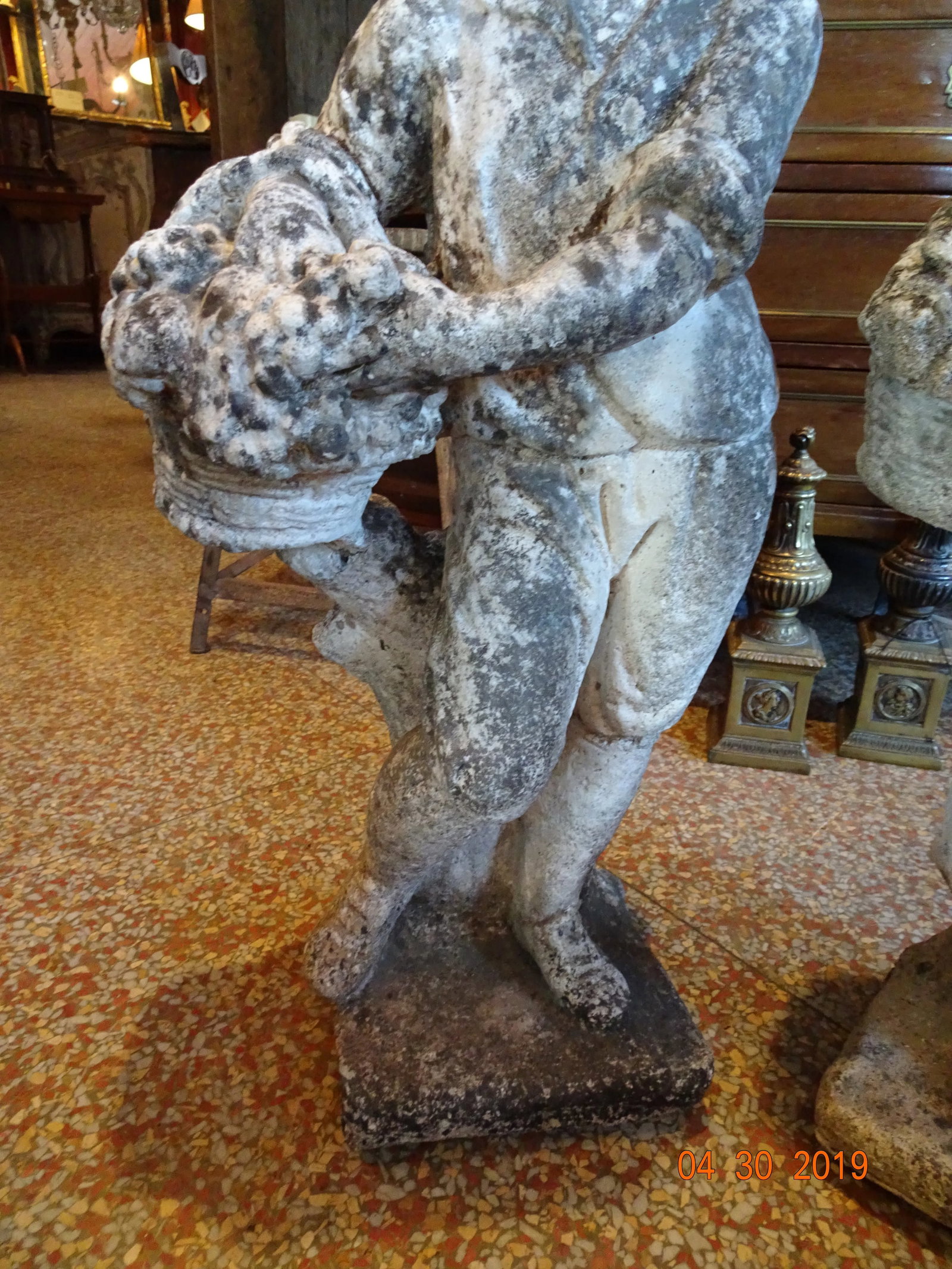Vintage French Stone Statues - a Pair - 10