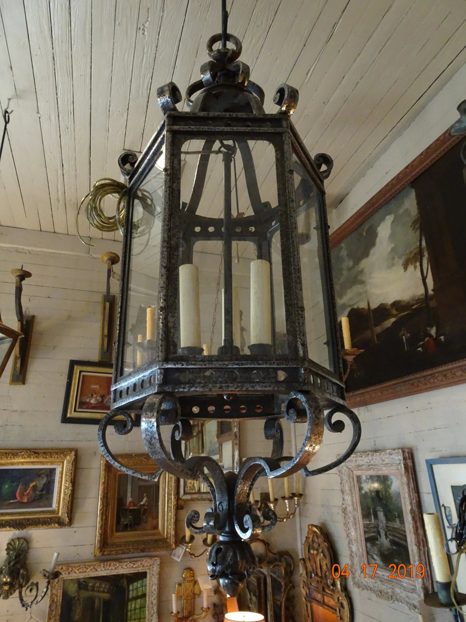 French Vintage Iron Lantern - 2