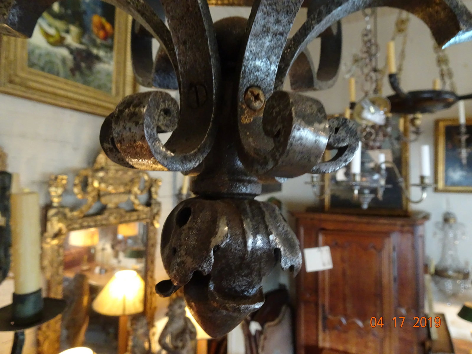 French Vintage Iron Lantern - 3
