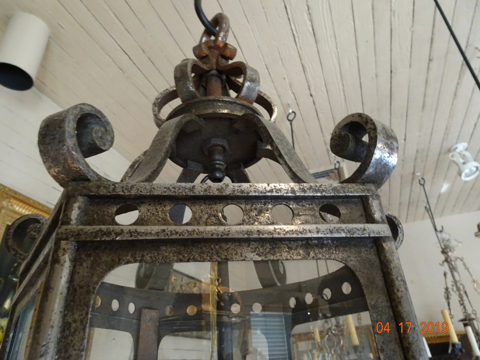 French Vintage Iron Lantern - 6