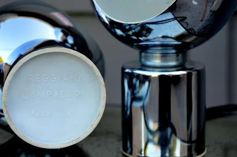 Articulated Globe Spotlights by Reggiani Lampadari - a Pair - 8