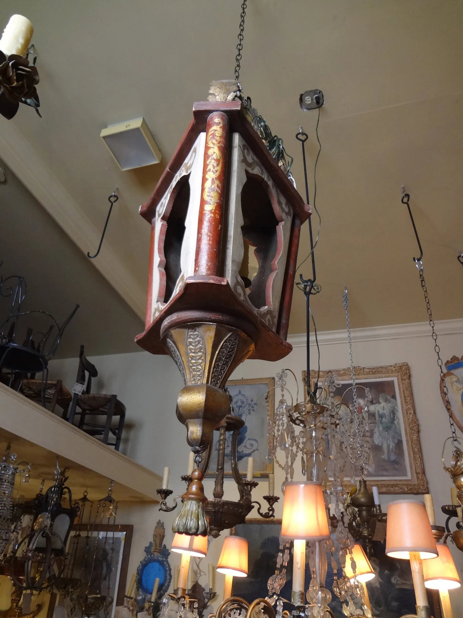 19th Century Italian Wood Lantern - 10