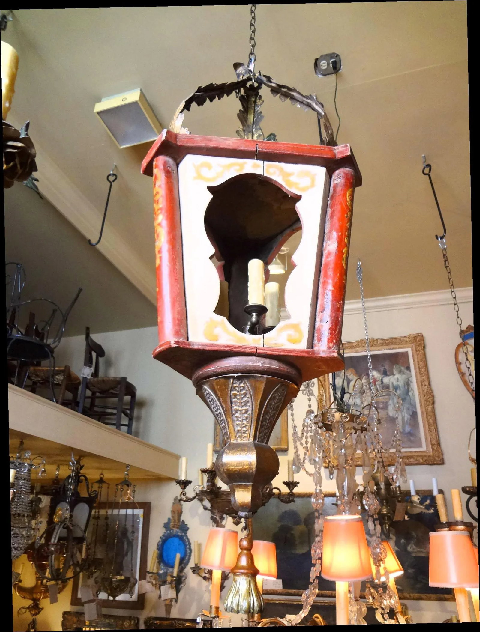 19th Century Italian Wood Lantern - 11