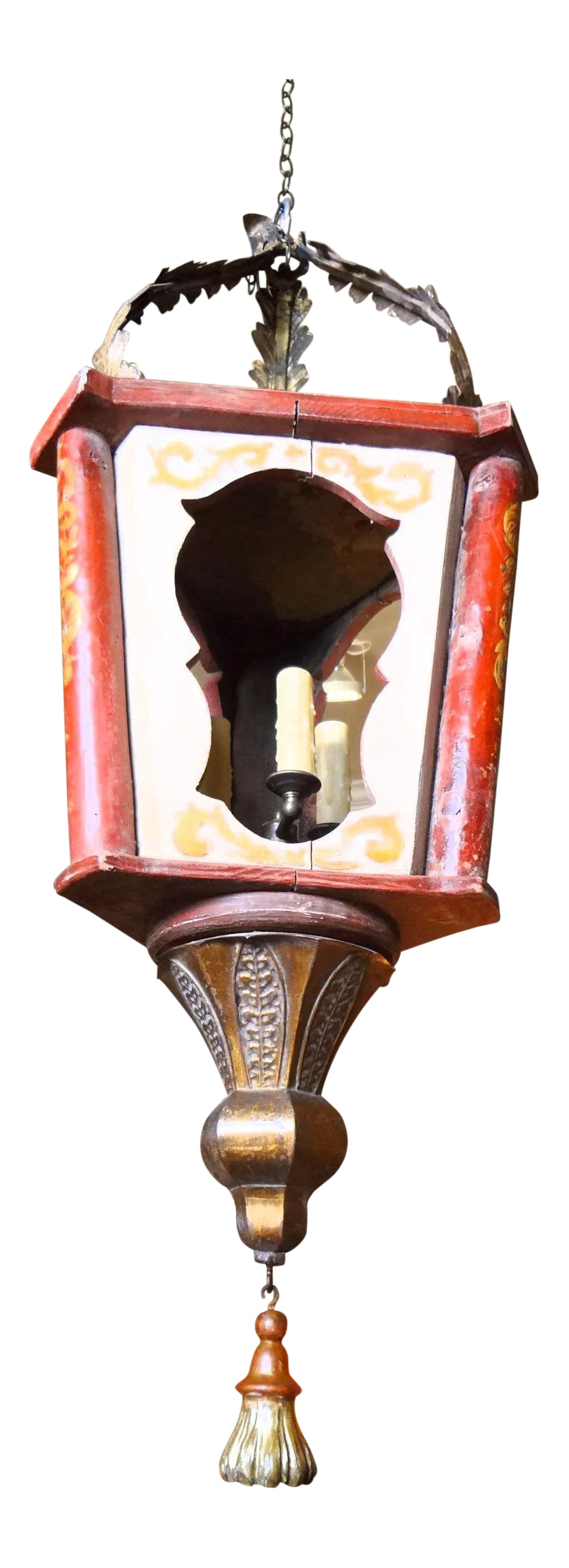 19th Century Italian Wood Lantern (1 of 11)