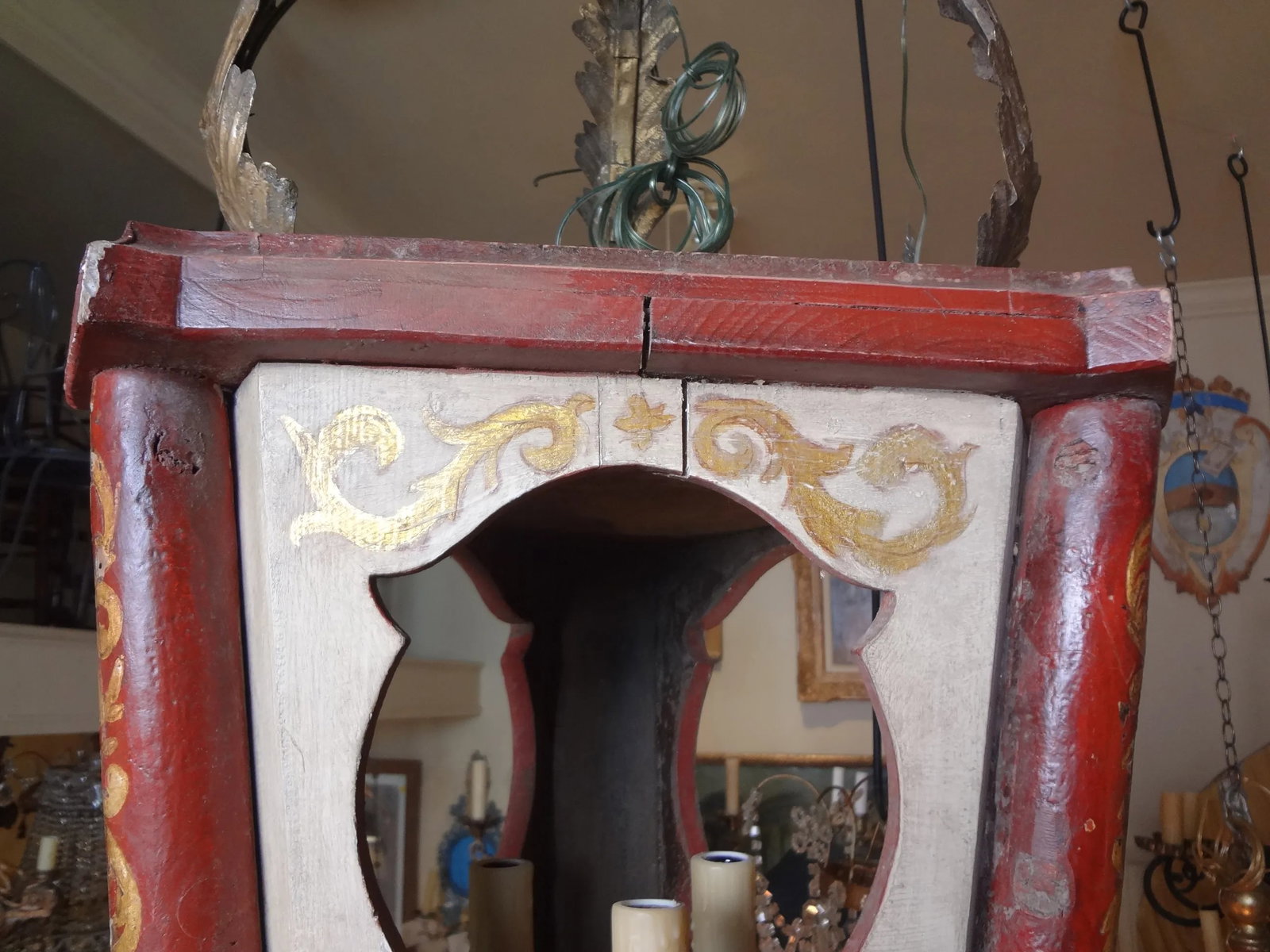 19th Century Italian Wood Lantern - 6