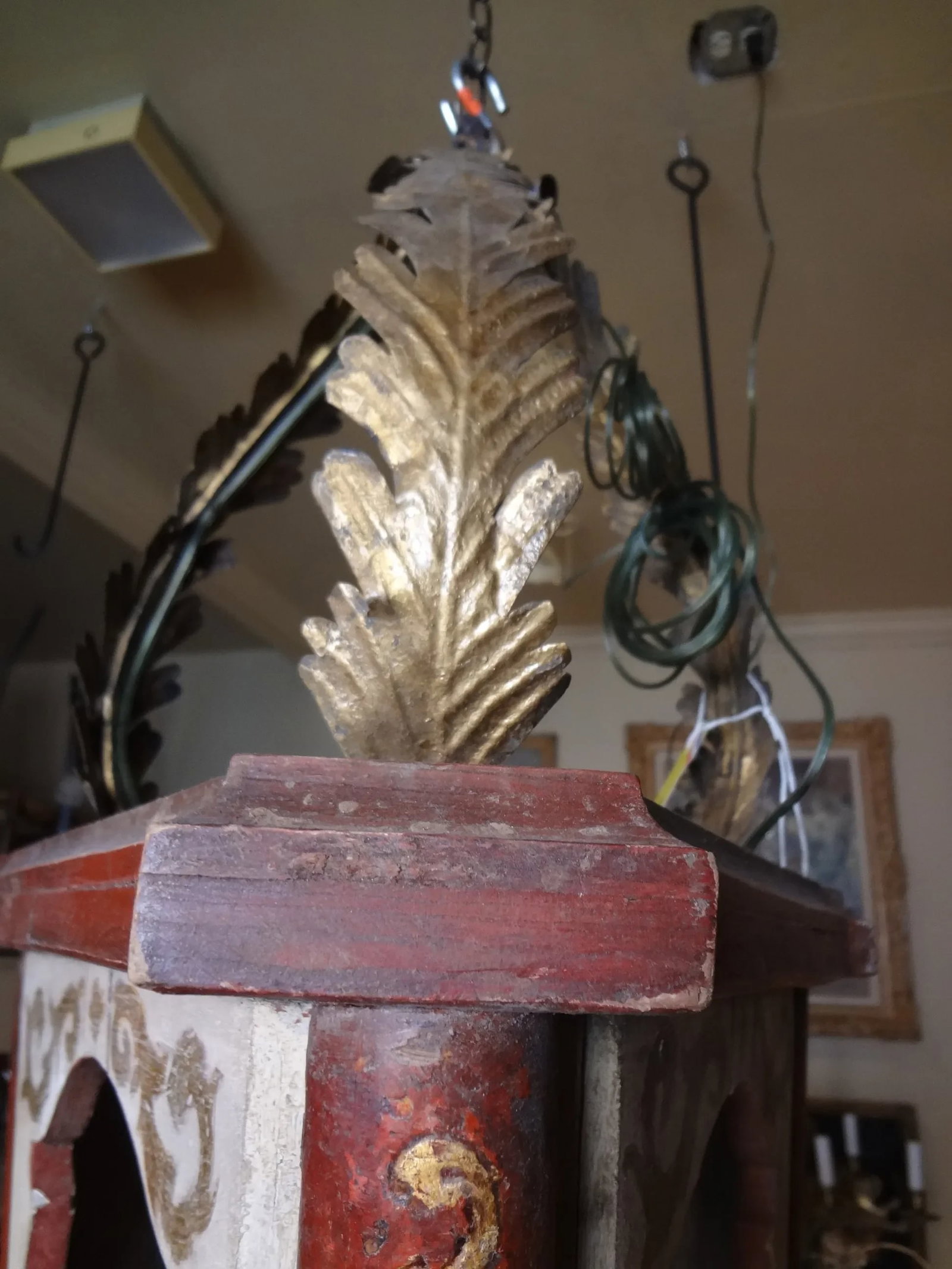 19th Century Italian Wood Lantern - 8