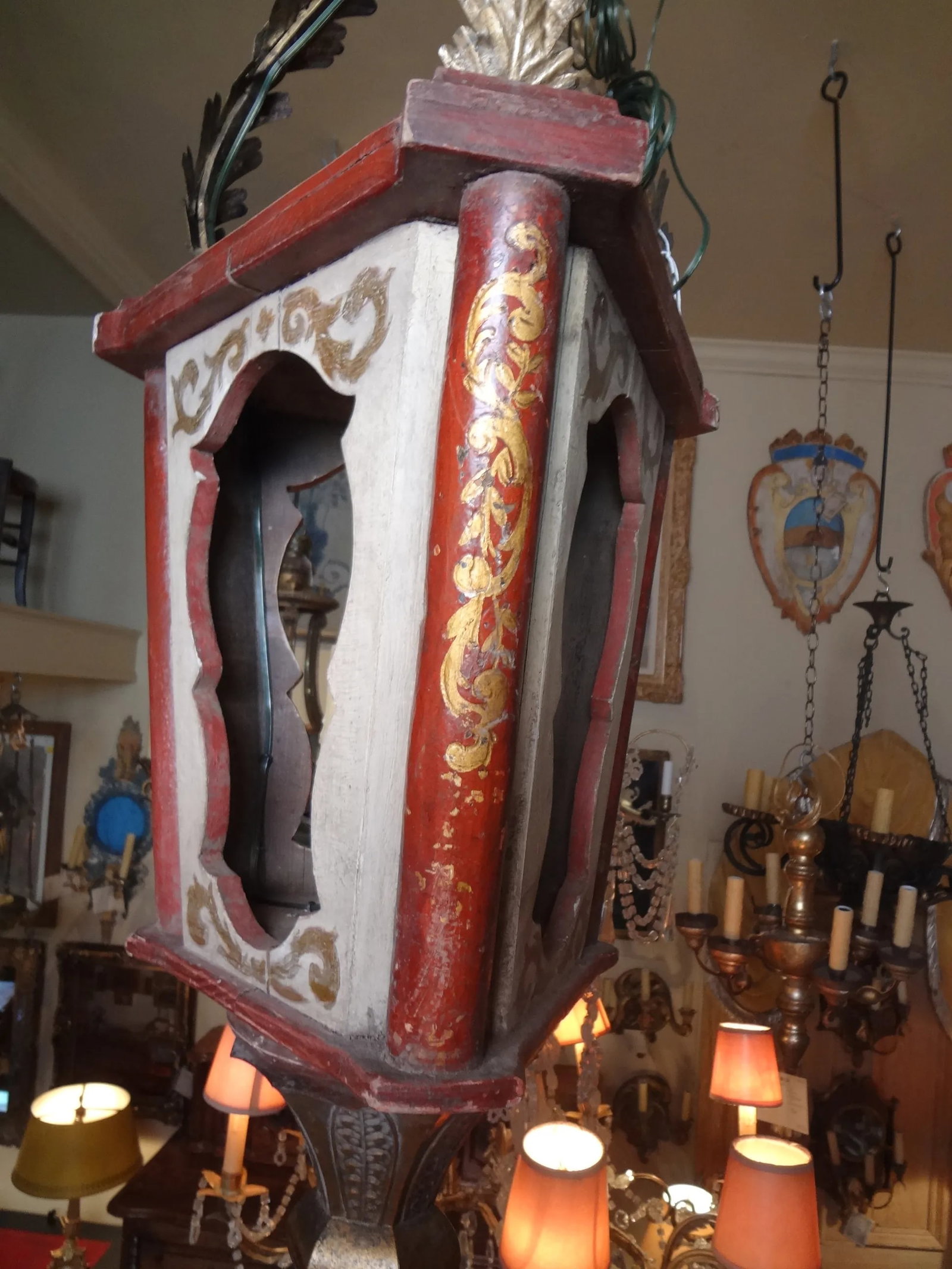 19th Century Italian Wood Lantern - 9