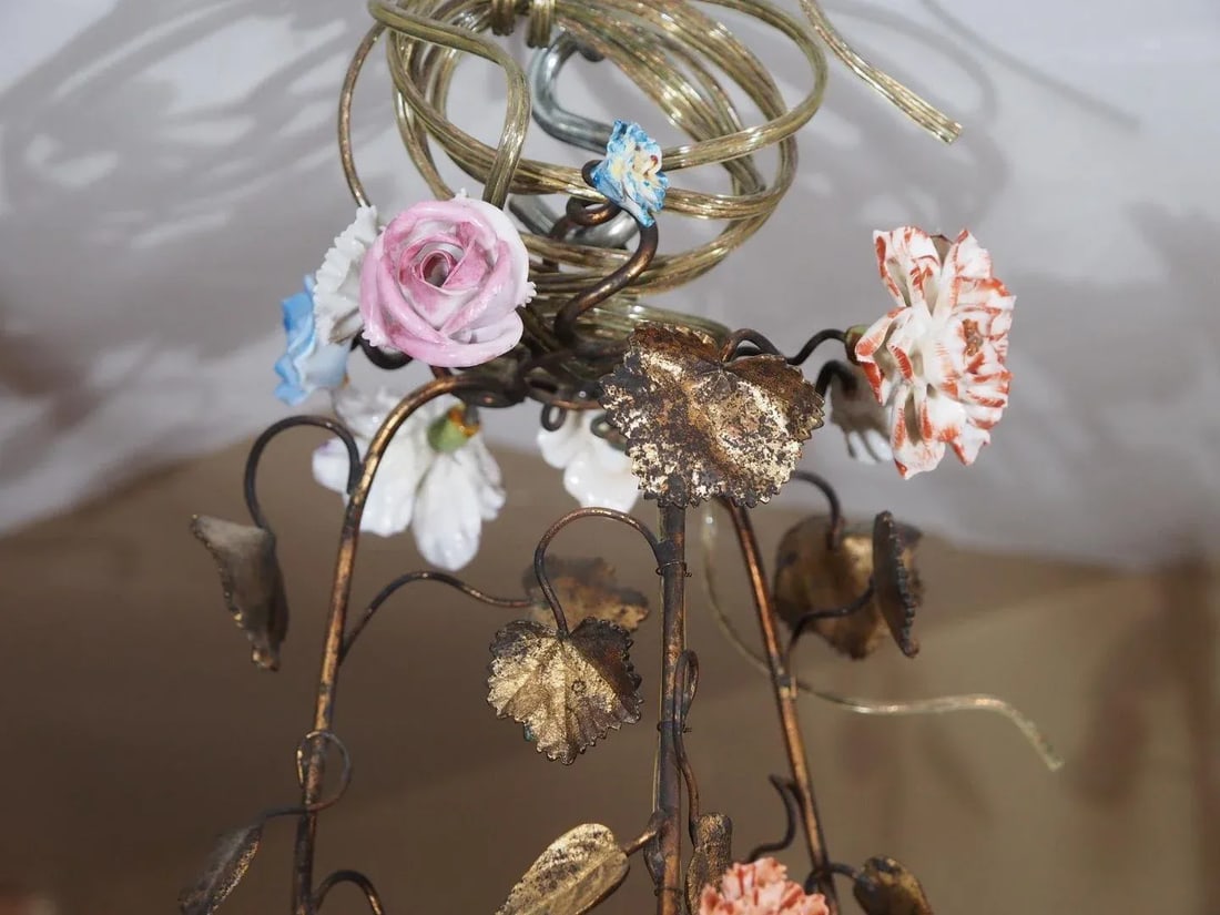 Antique French Porcelain Chandelier - 7