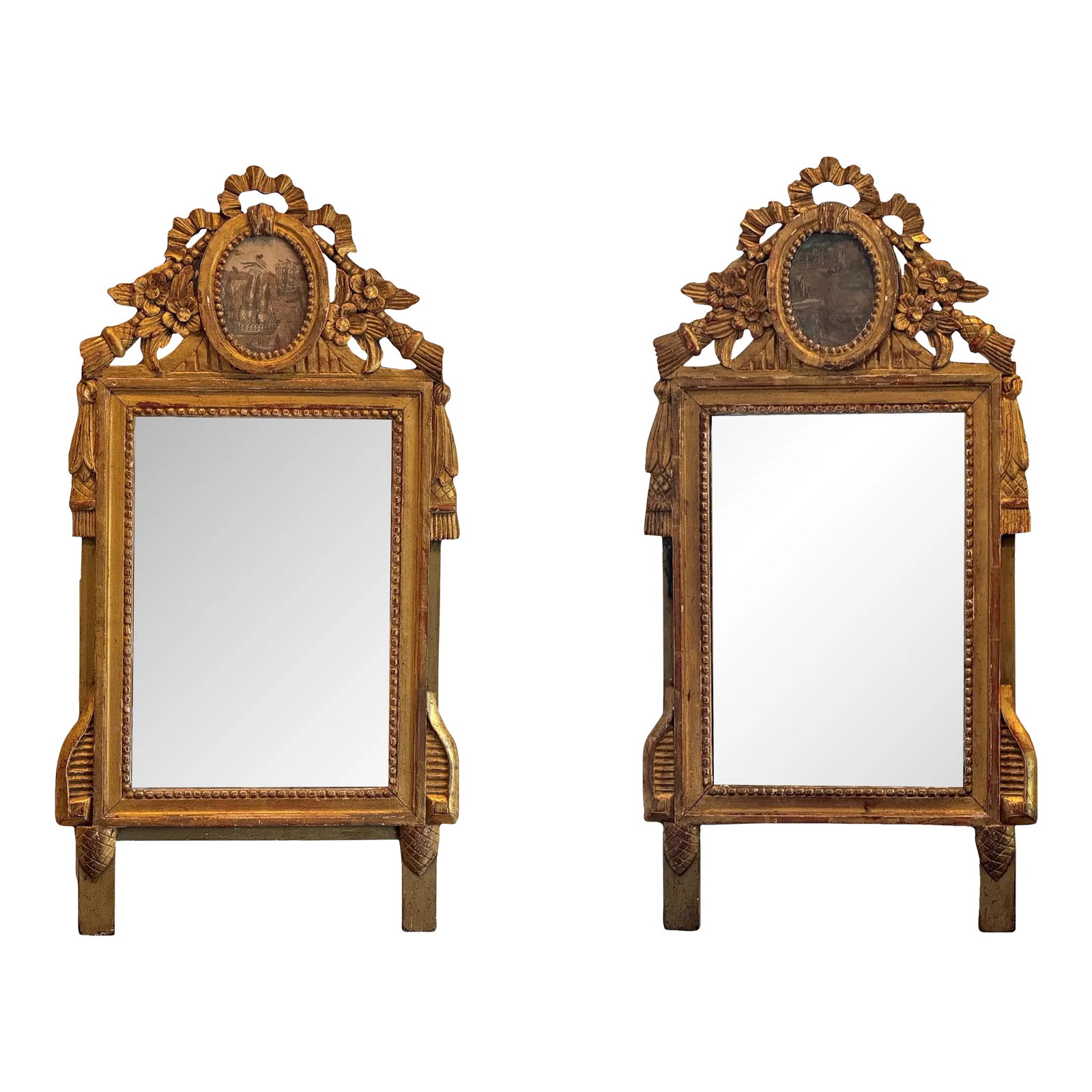 Pair of 19th Century Italian Giltwood Mirrors (1 of 11)