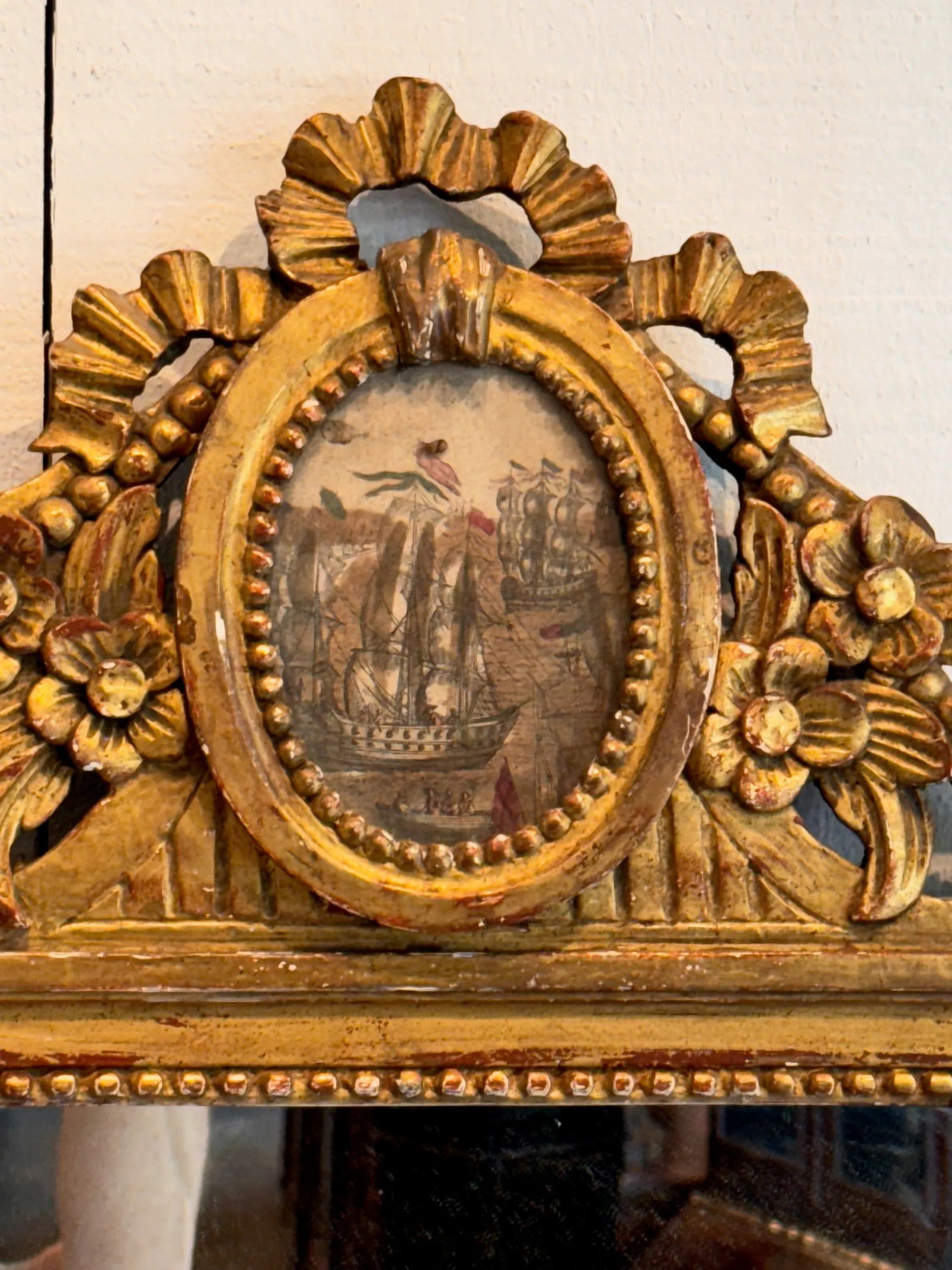 Pair of 19th Century Italian Giltwood Mirrors - 4