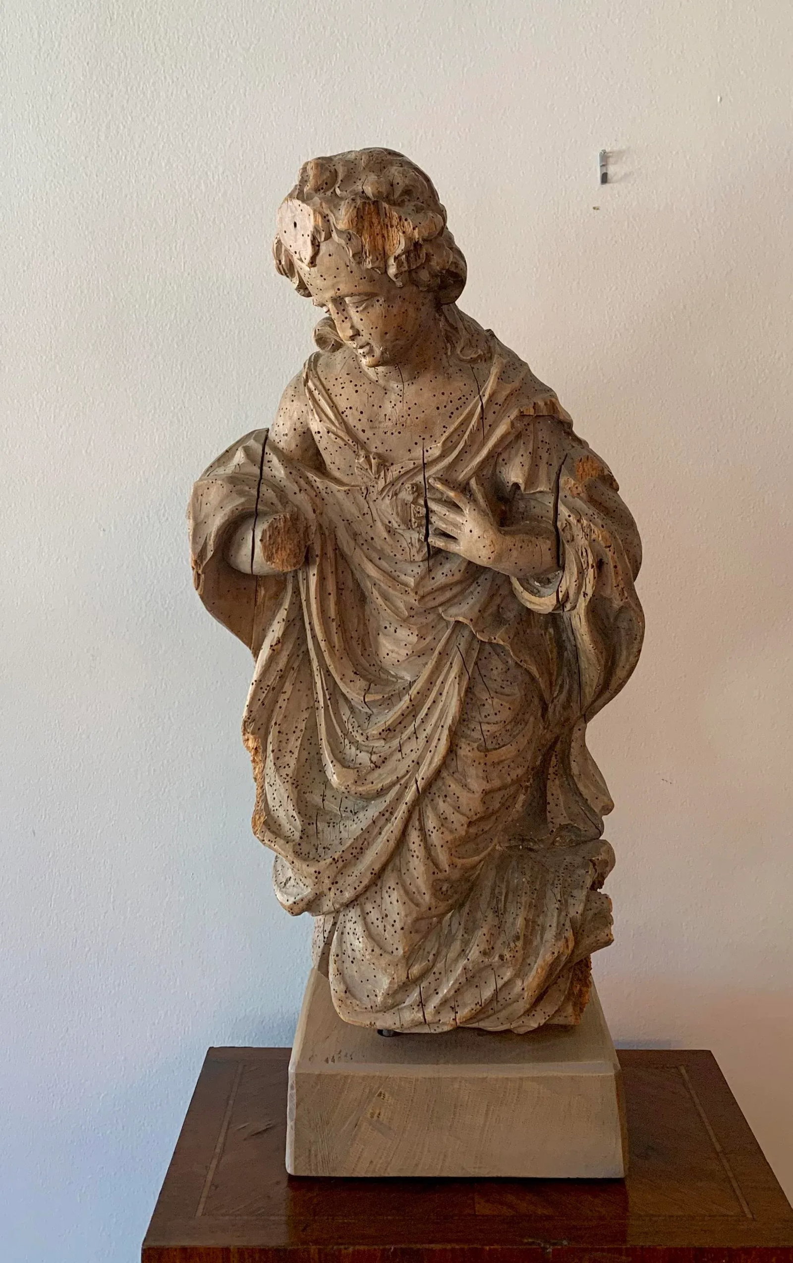 Antique Carved Architectural Figure - 2
