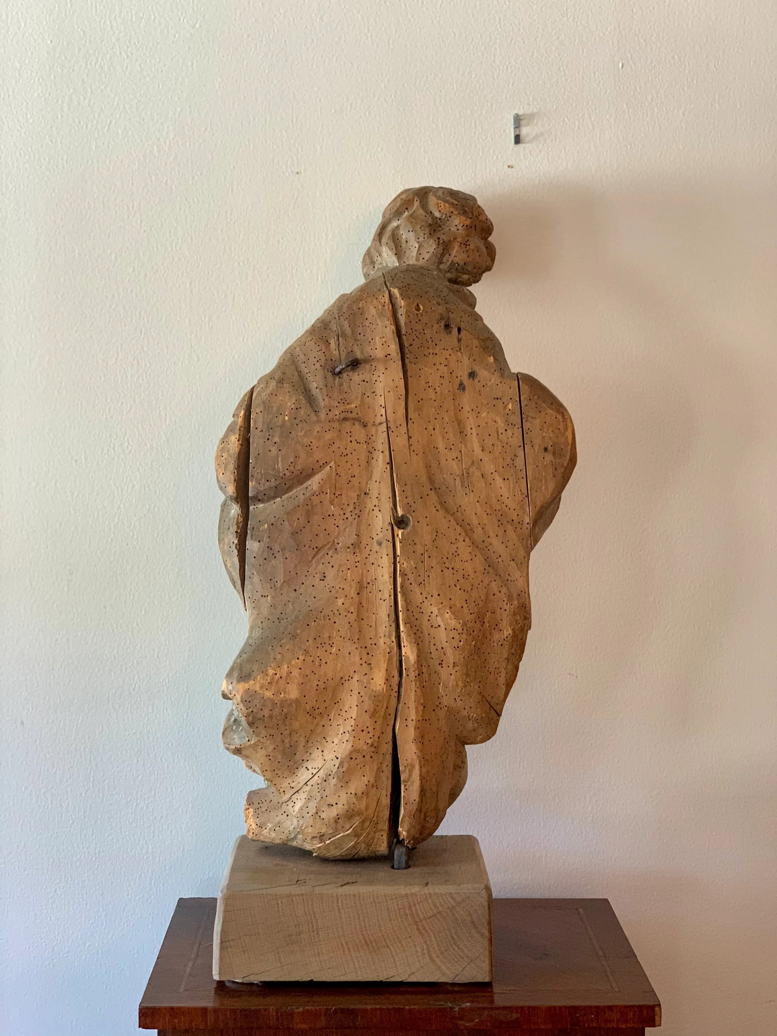 Antique Carved Architectural Figure - 4