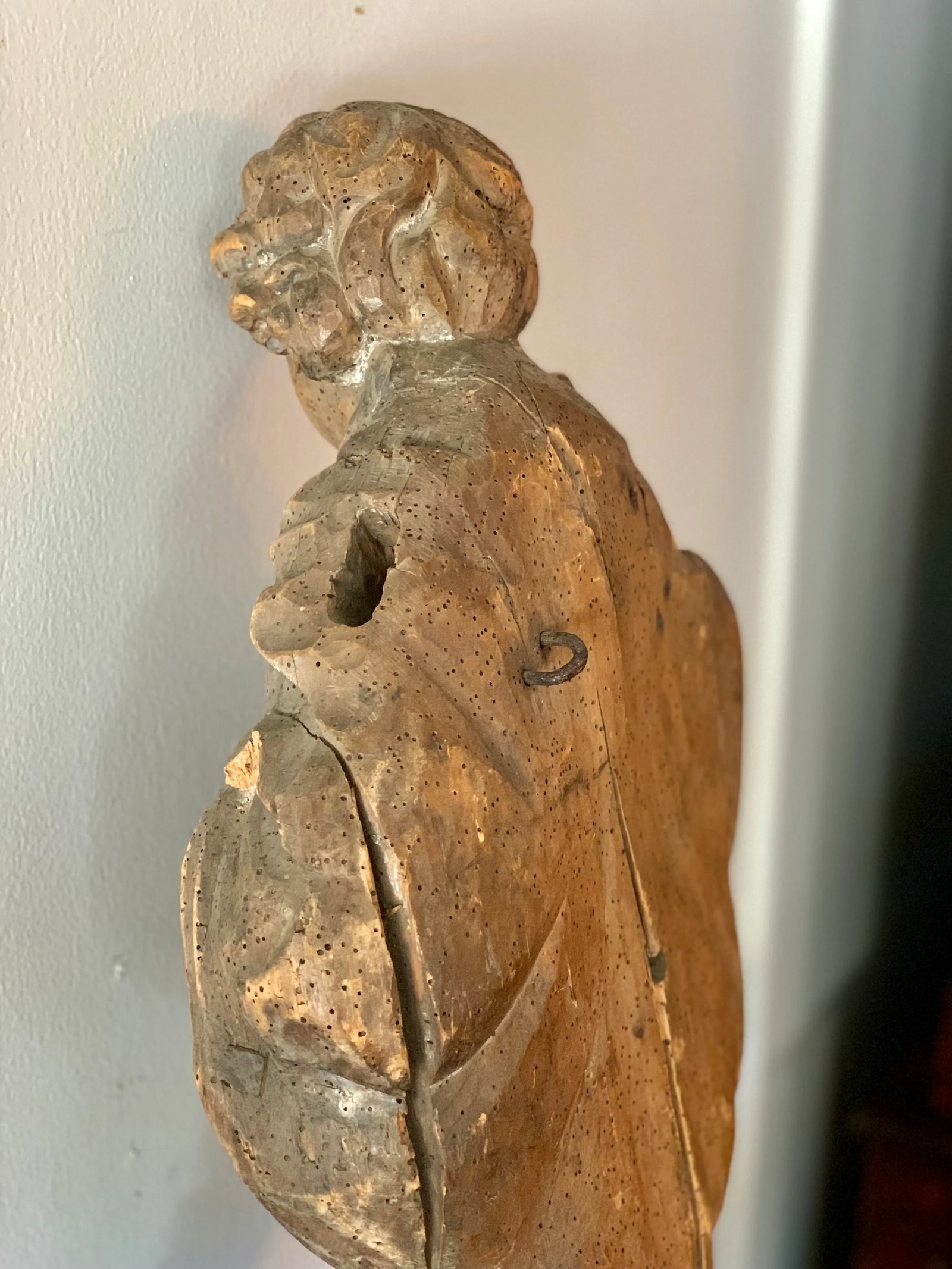 Antique Carved Architectural Figure - 5