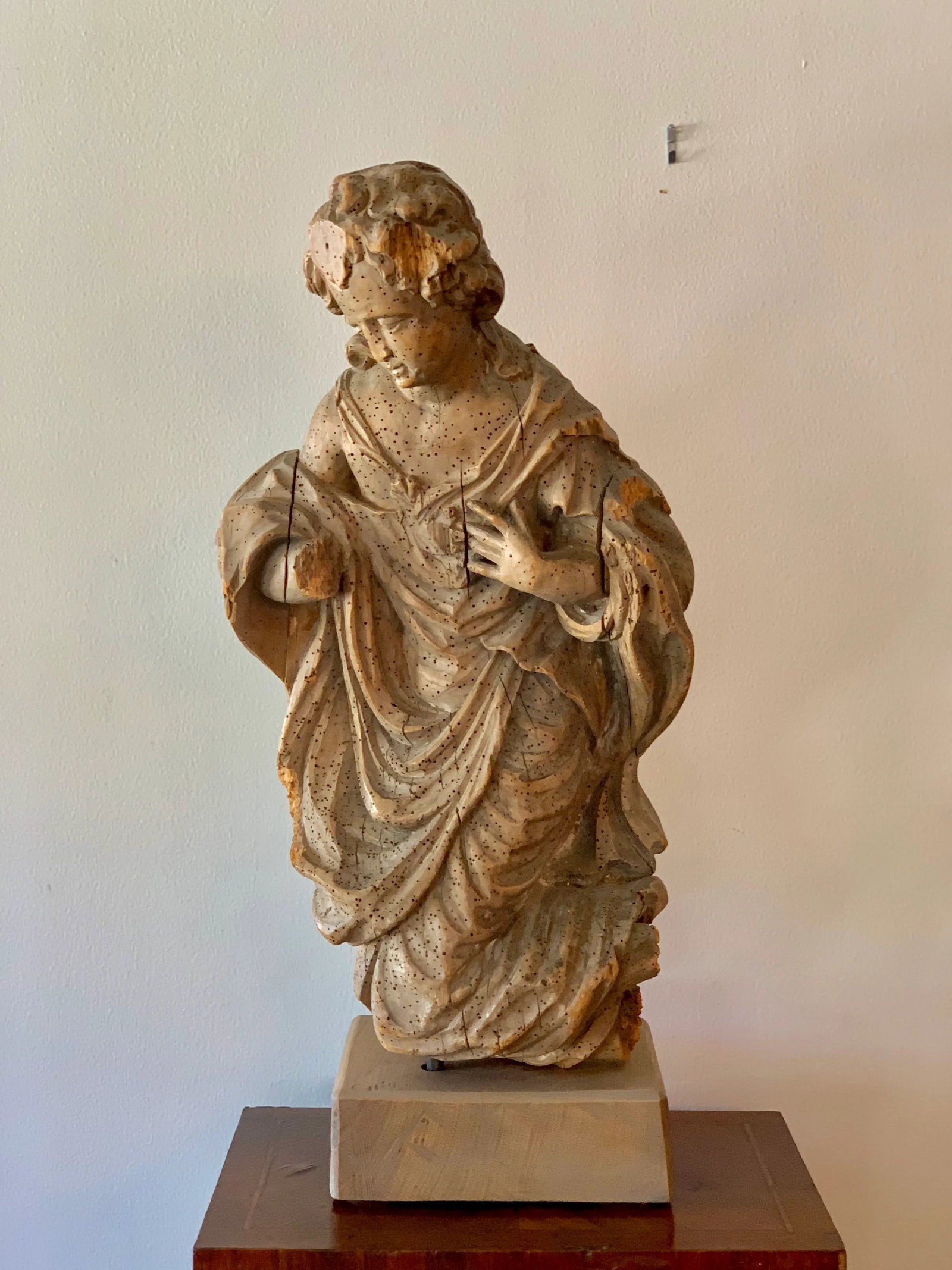 Antique Carved Architectural Figure - 8