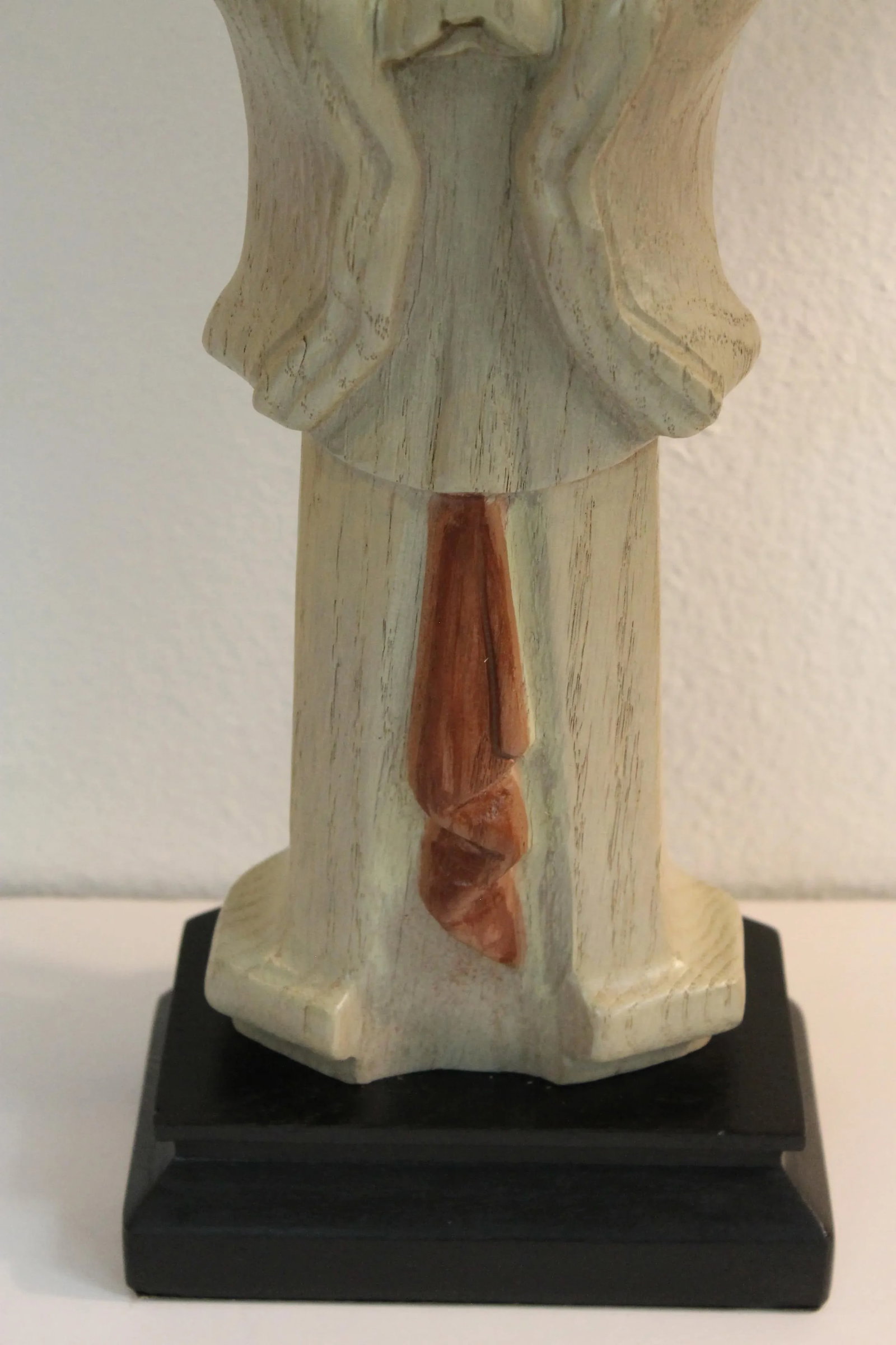 Wood Asian Lamps - a Pair - 12