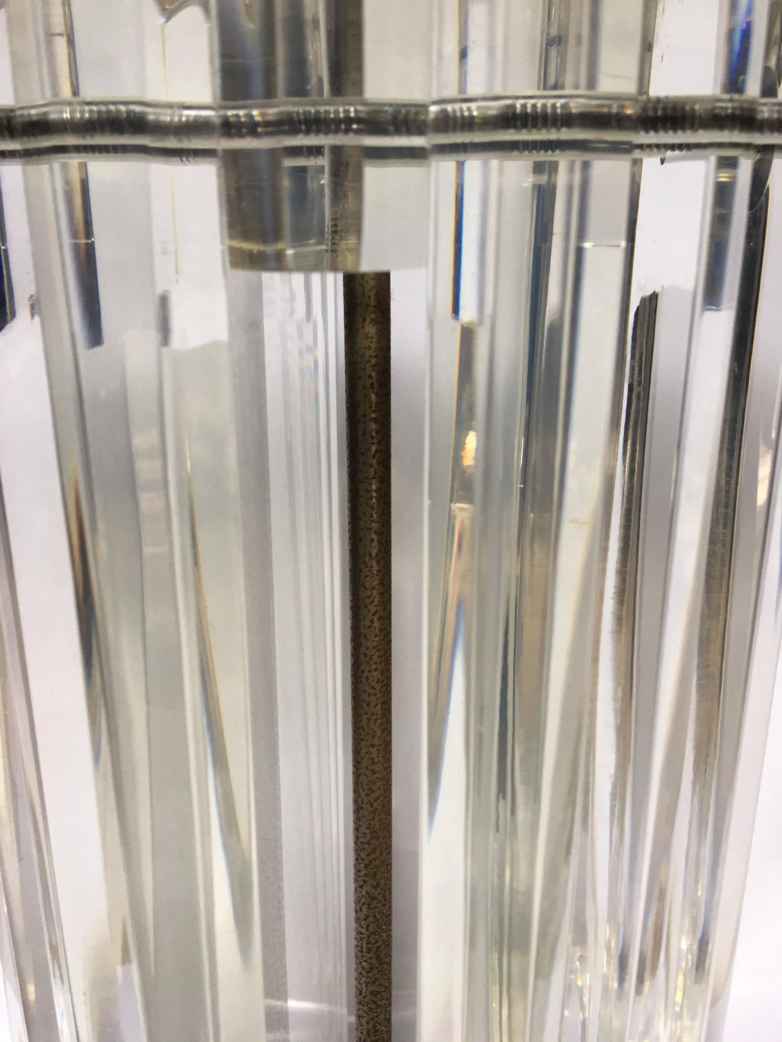 Mid-Century Modern Lucite Skyscraper Table Lamp - 7