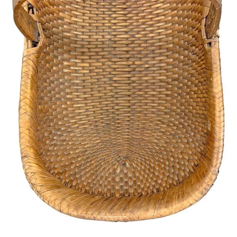Mid-20th Century Chinese Woven Reed Basket - 6