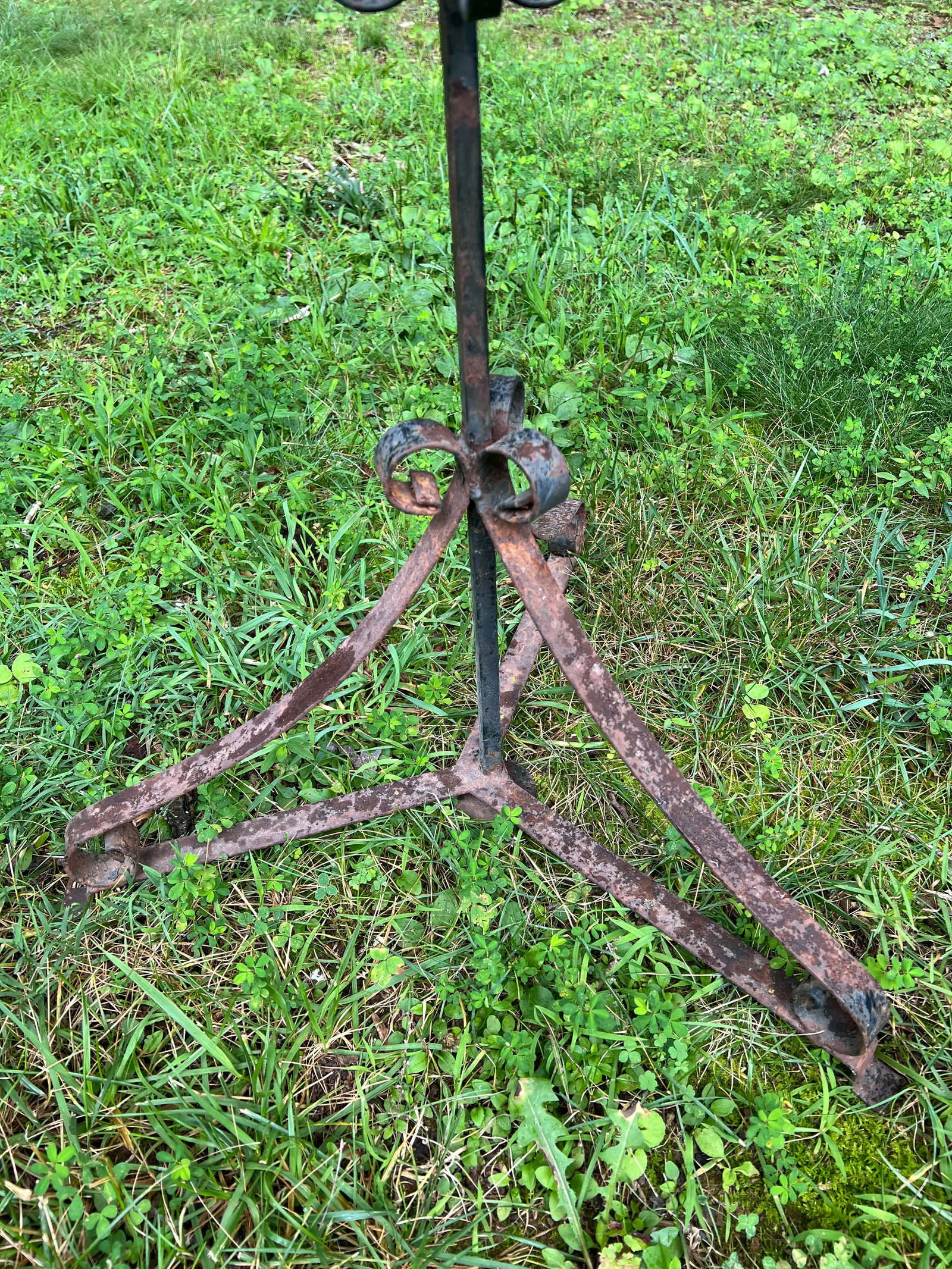 Vintage Wrought Iron Plant Stand - 4