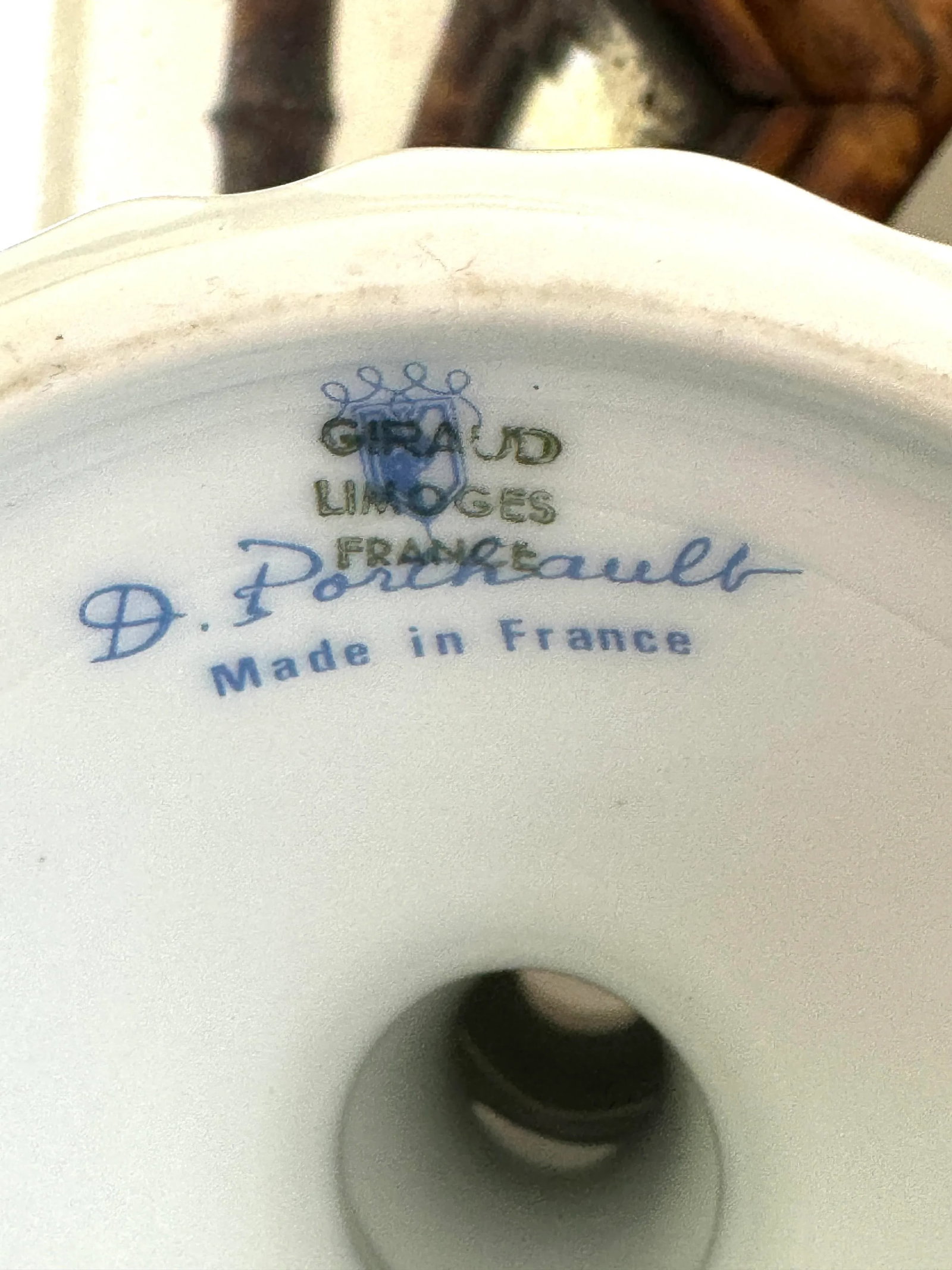 D Porthault Limoges Porcelain Hand Painted Candleholders - 11