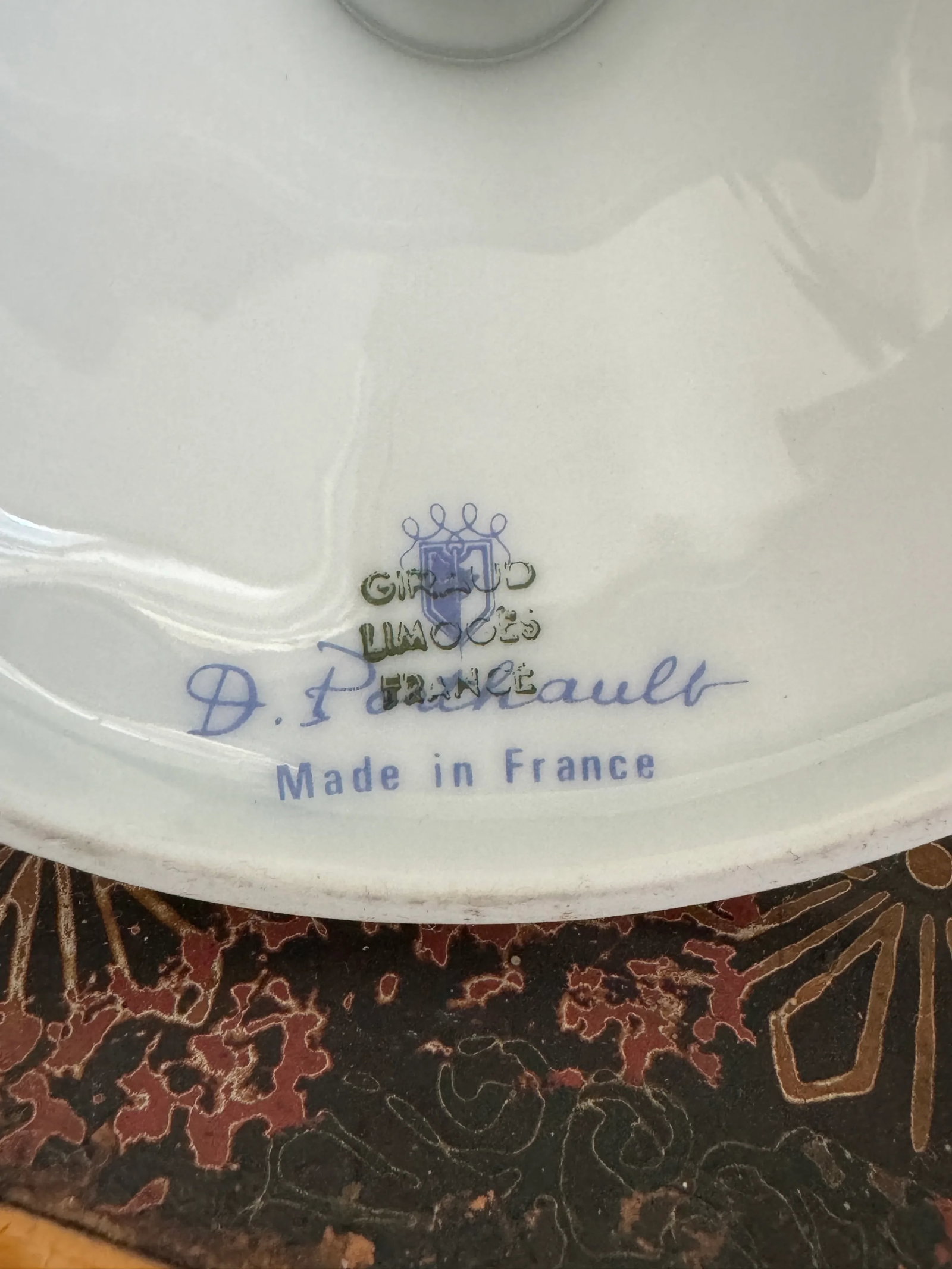 D Porthault Limoges Porcelain Hand Painted Candleholders - 8