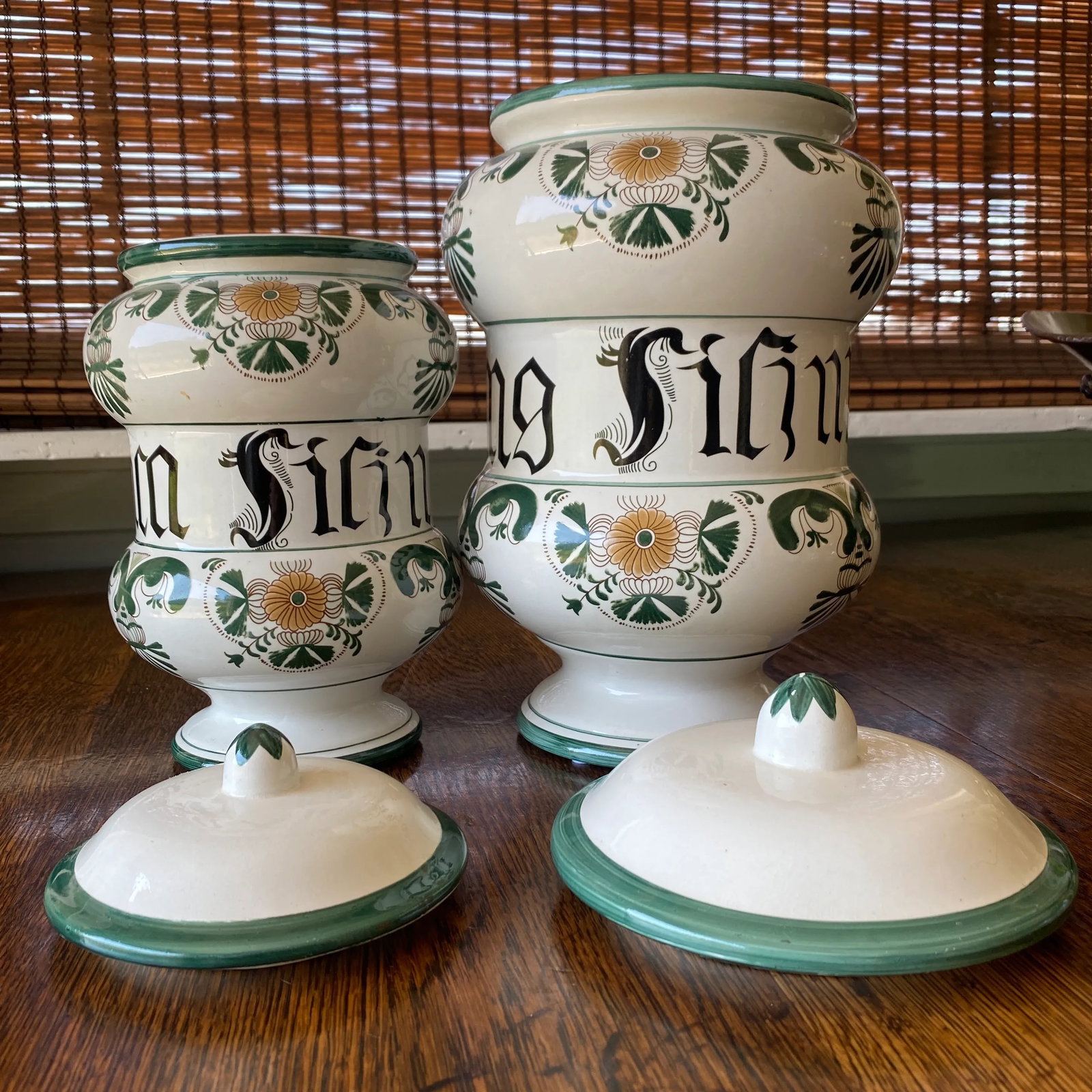 Set of Two 1900s European Apothecary Jars - 2