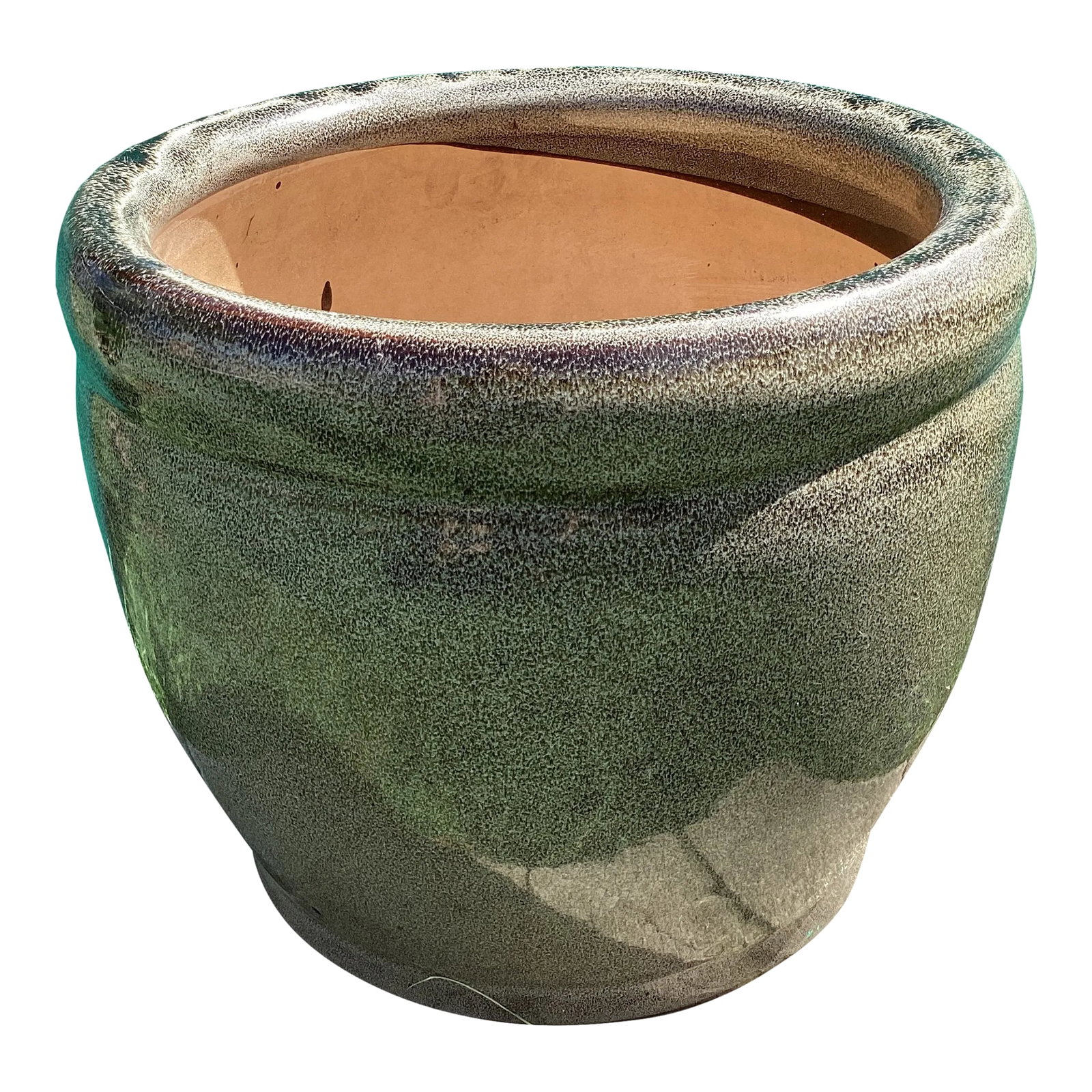 Late 20th Century Large Outdoor/Indoor Glazed Ceramic Planter (1 of 12)