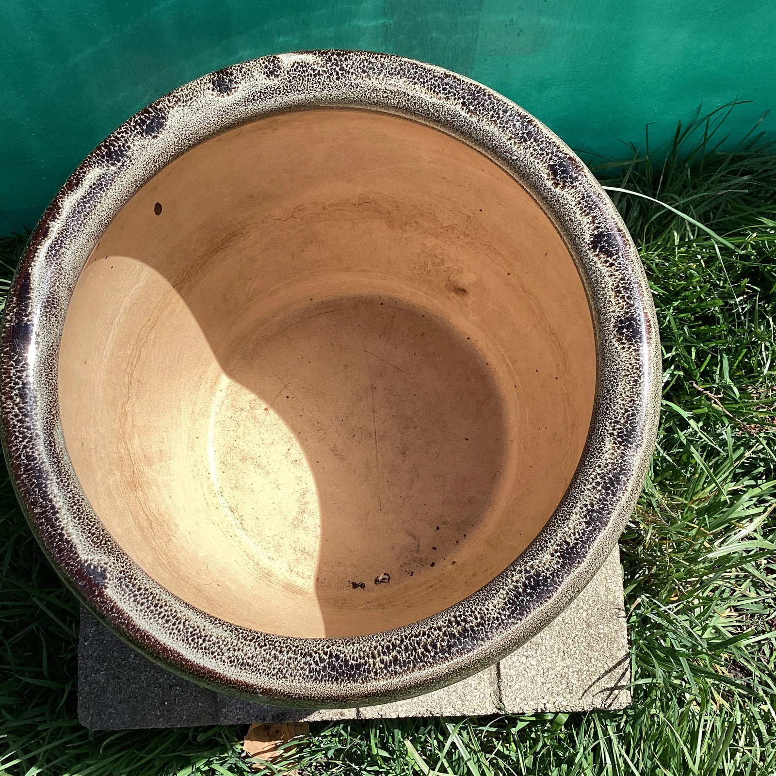 Late 20th Century Large Outdoor/Indoor Glazed Ceramic Planter - 3