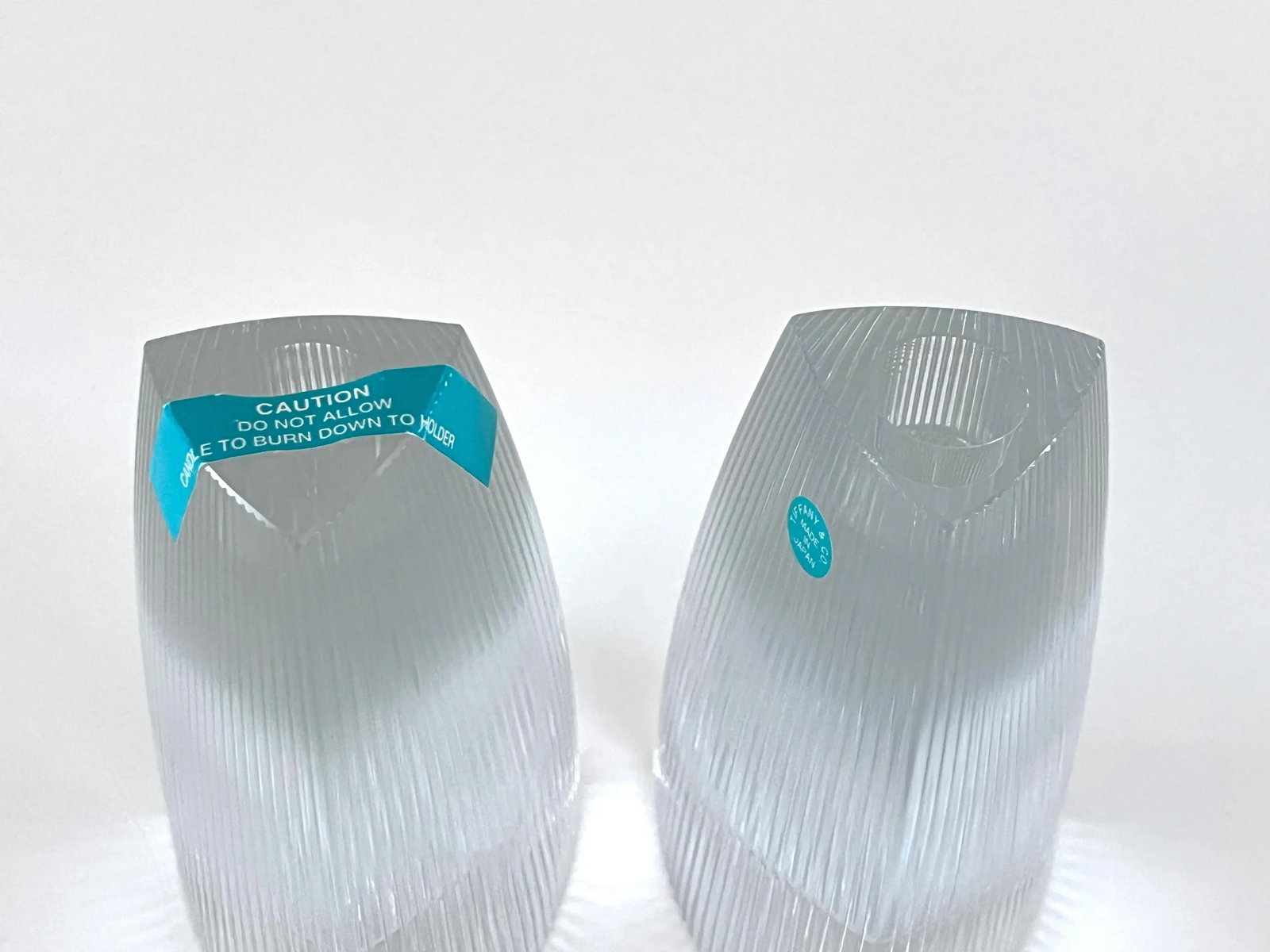 Tiffany Crystal Candleholders, a Pair - 6